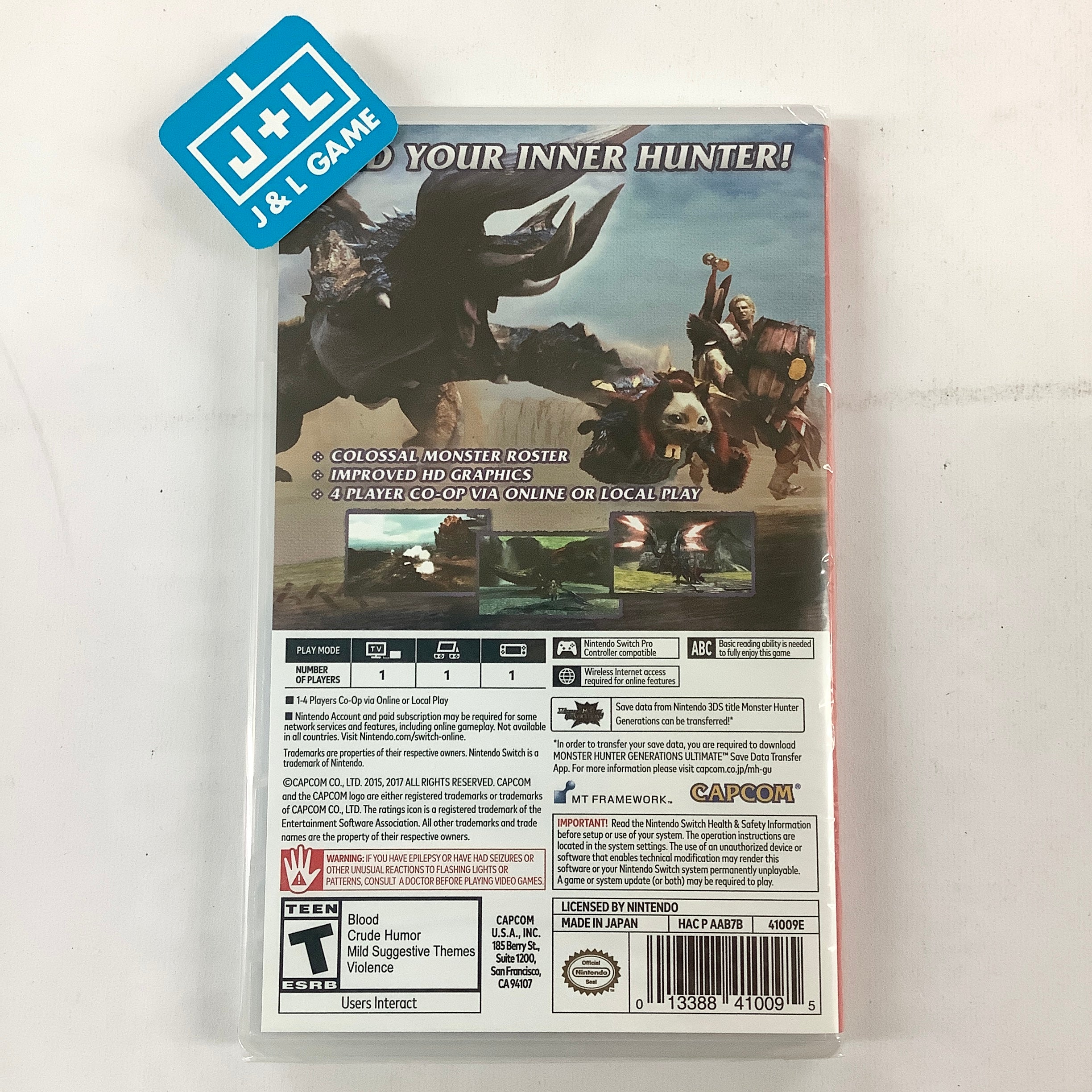 Monster Hunter Generations Ultimate - (NSW) Nintendo Switch Video Games Capcom   