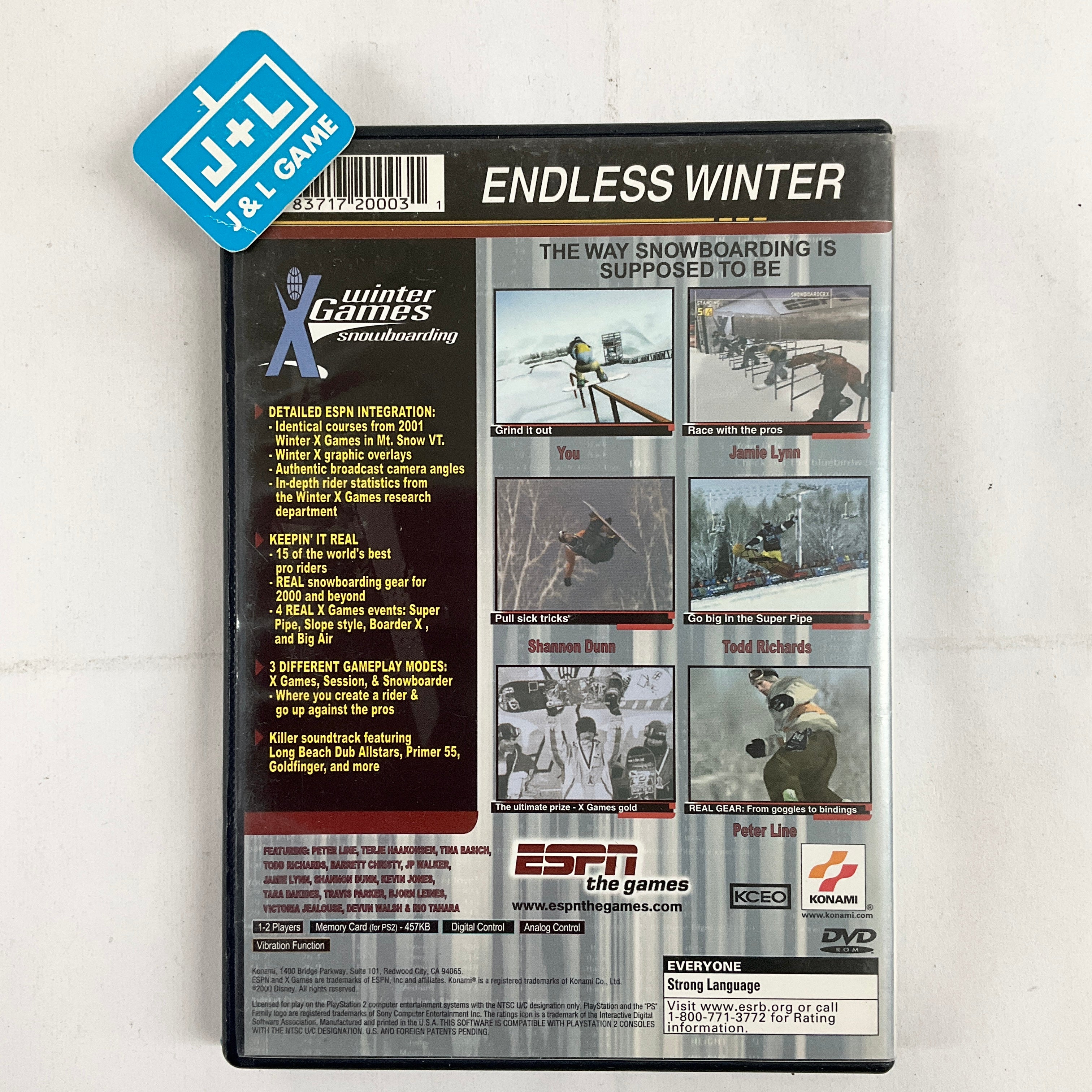 ESPN Winter X-Games: Snowboarding - (PS2) Playstation 2 [Pre-Owned] Video Games Sony   