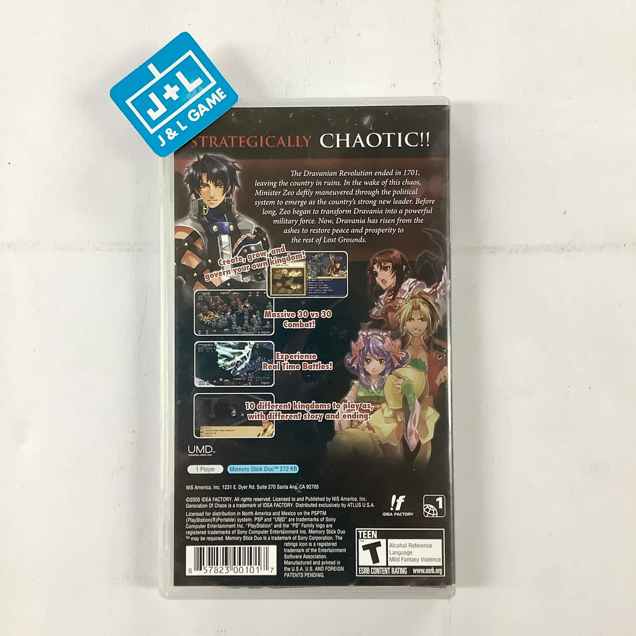 Generation of Chaos - Sony PSP [Pre-Owned] Video Games NIS America   