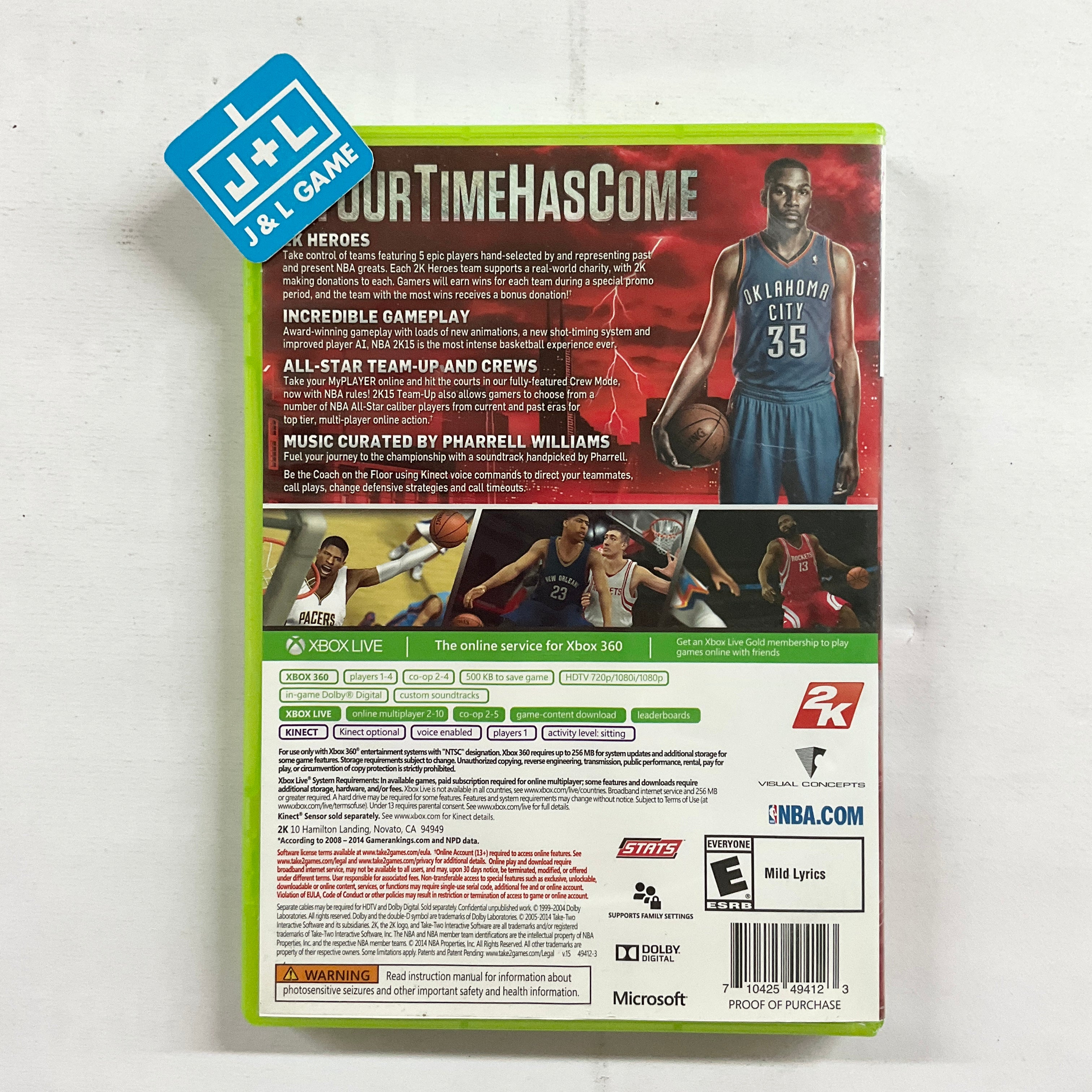 NBA 2K15 - Xbox 360 [Pre-Owned] Video Games 2K   
