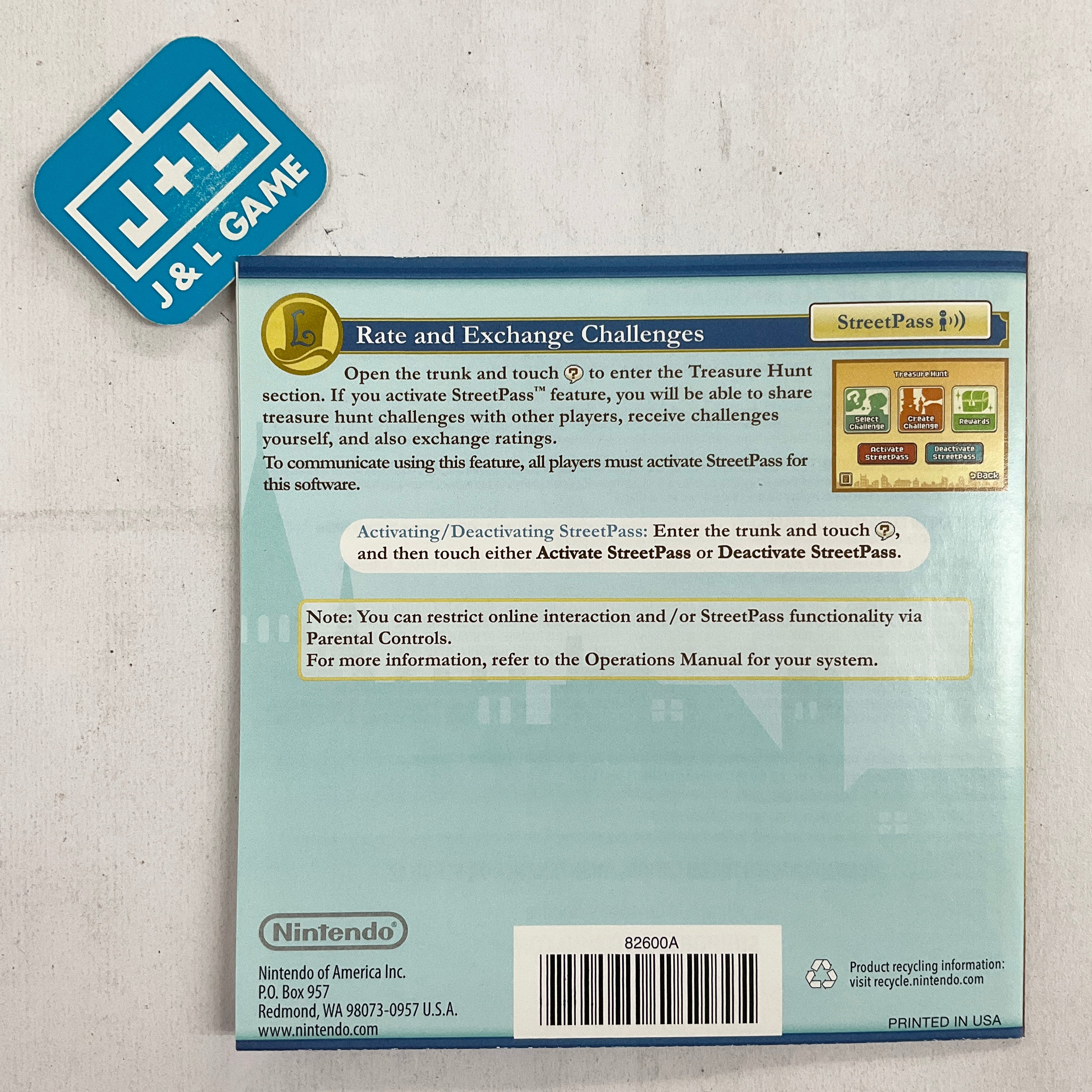 Professor Layton and the Azran Legacy - Nintendo 3DS [Pre-Owned] Video Games Nintendo   