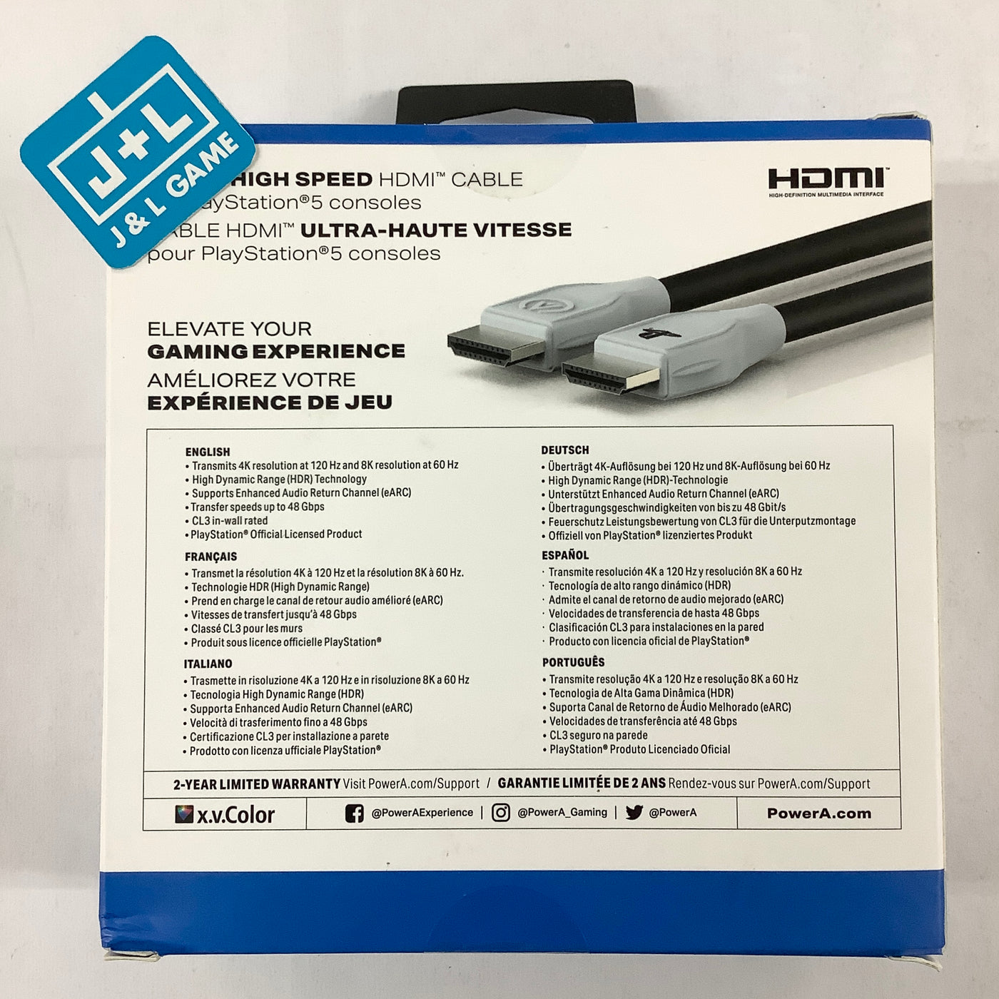 CABLE HDMI ULTRA HIGH SPEED PS5 JAPAN NEW (HORI)