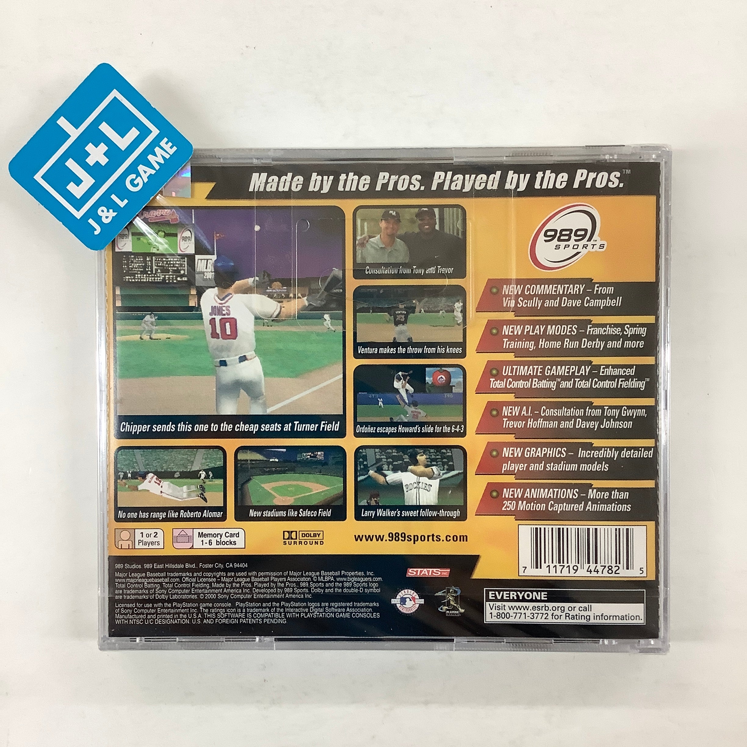 MLB 2001 - (PS1) PlayStation 1 Video Games SCEA   