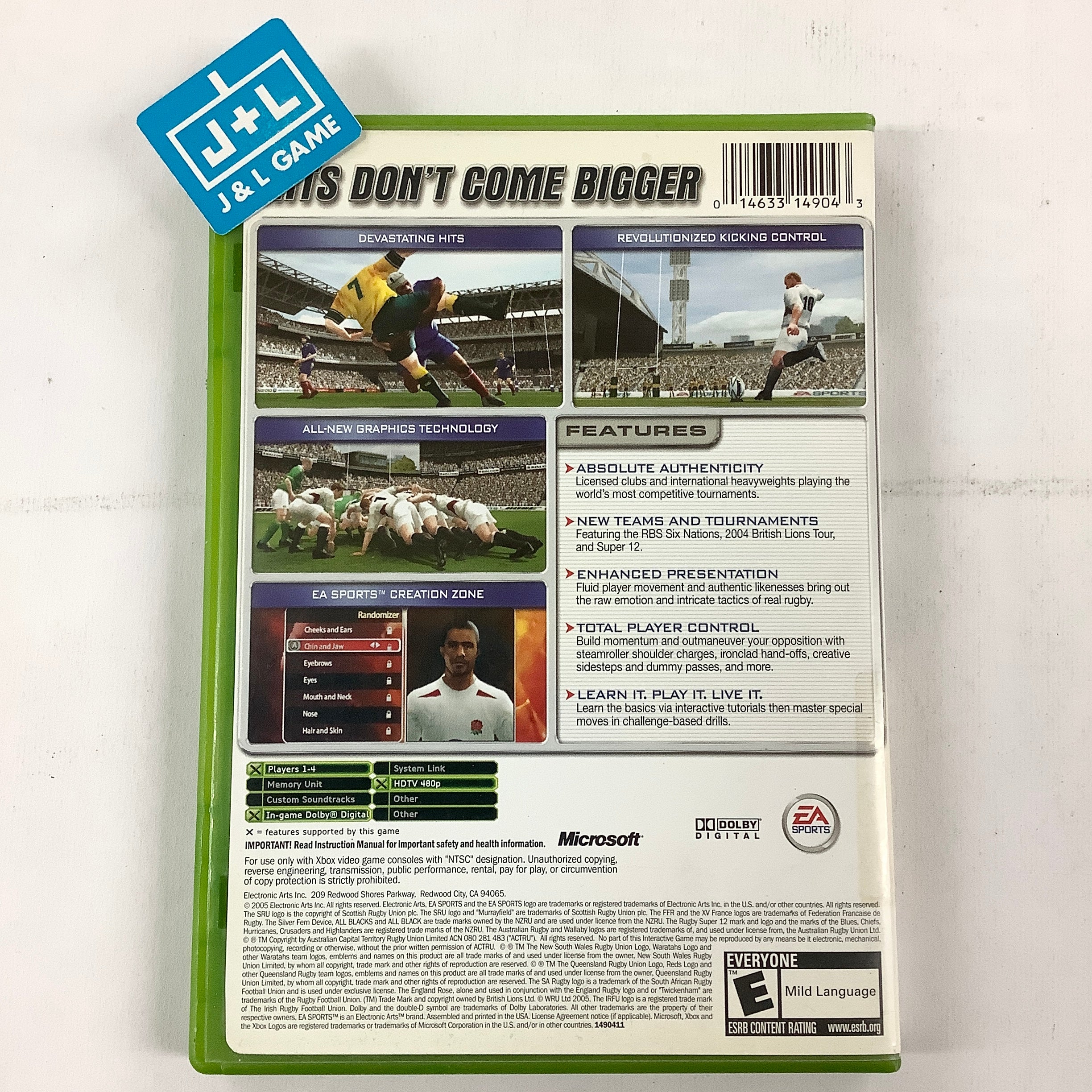 Rugby 2005 - (XB) Xbox [Pre-Owned] Video Games EA Sports   