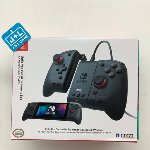 HORI Nintendo Switch Split Pad Pro Attachment Set Ergonomic Controller (Black) - (NSW) Nintendo Switch Accessories HORI   