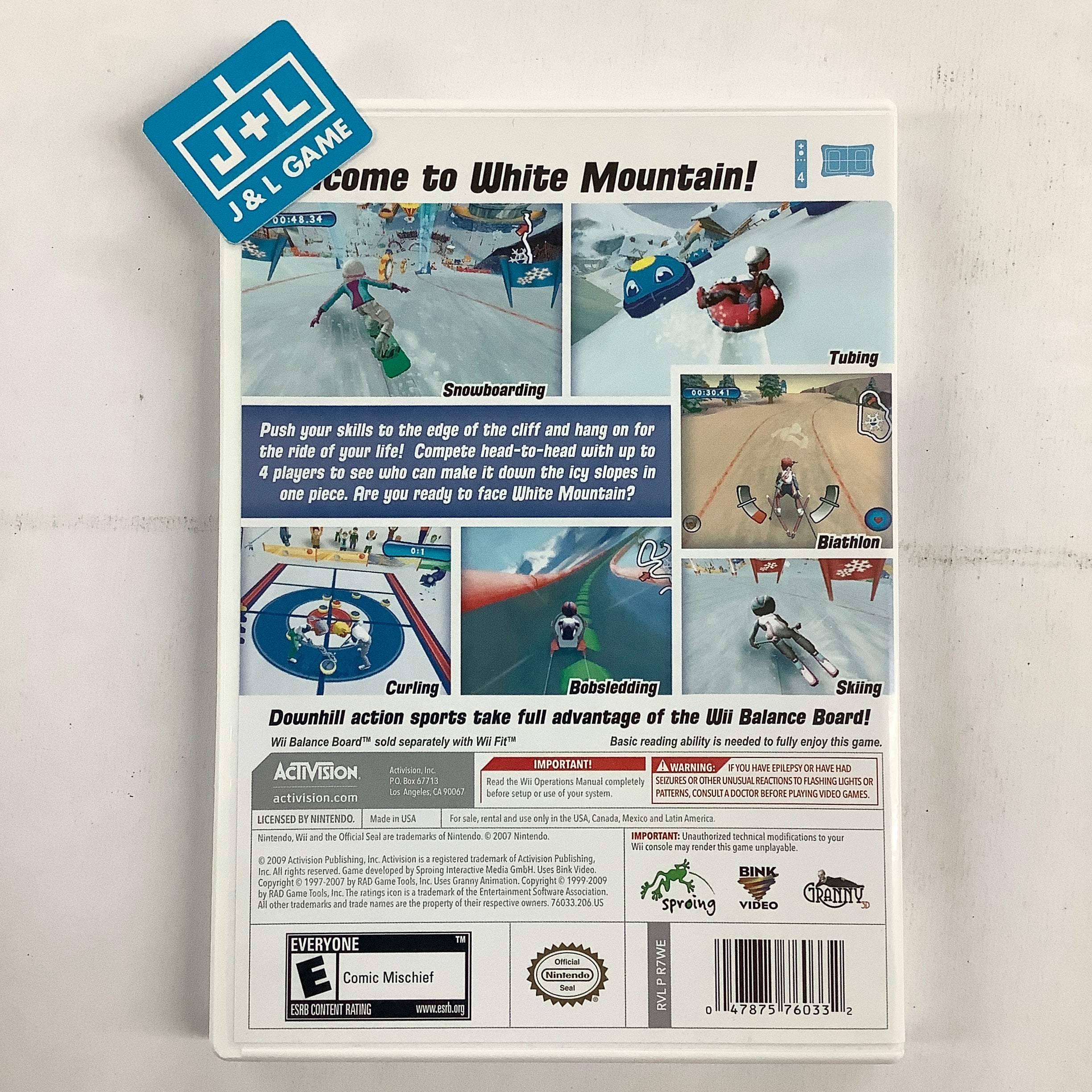 Mountain Sports - Nintendo Wii [Pre-Owned] Video Games Activision   