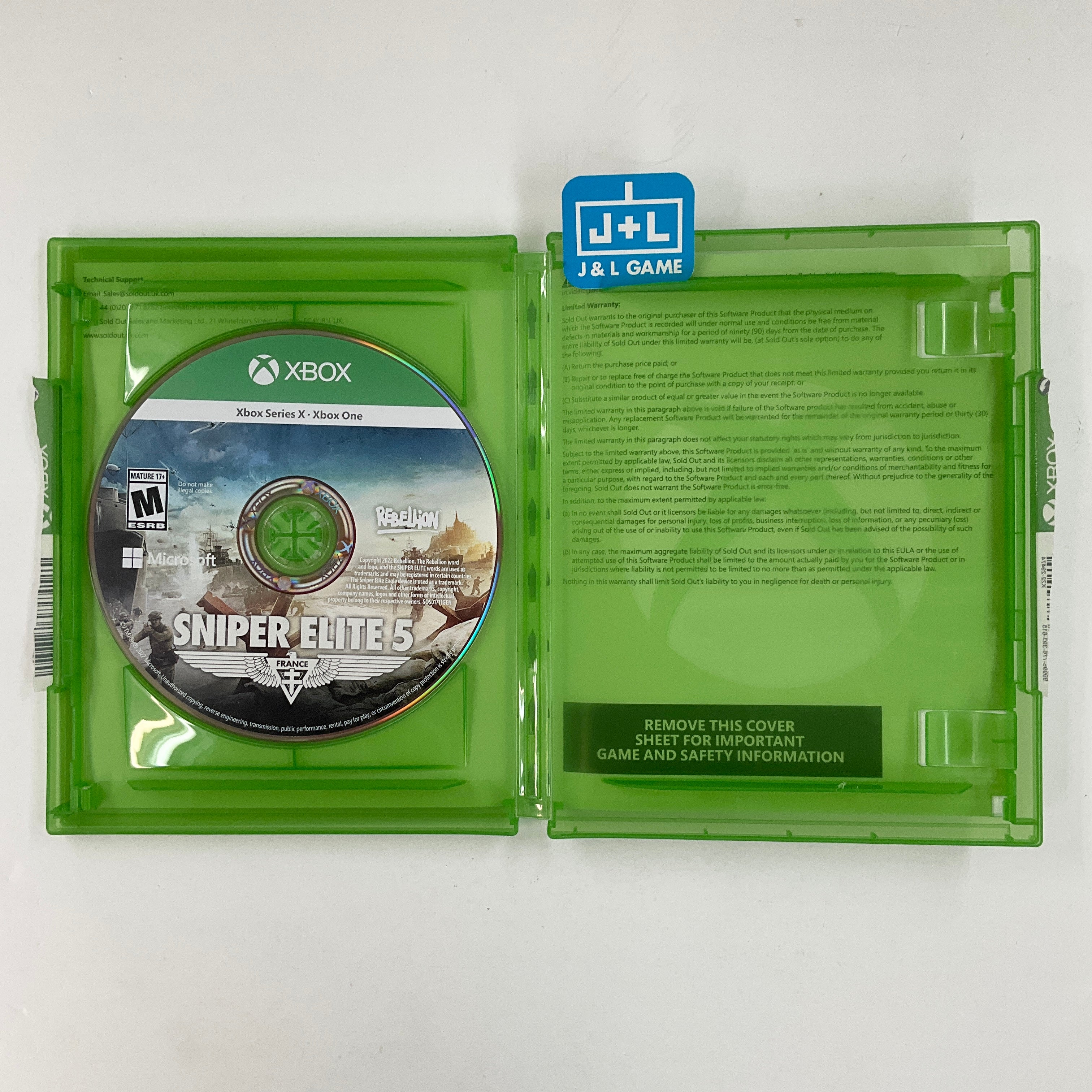 Sniper Elite 5 - (XSX) Xbox Series X [UNBOXING] Video Games Sold Out   