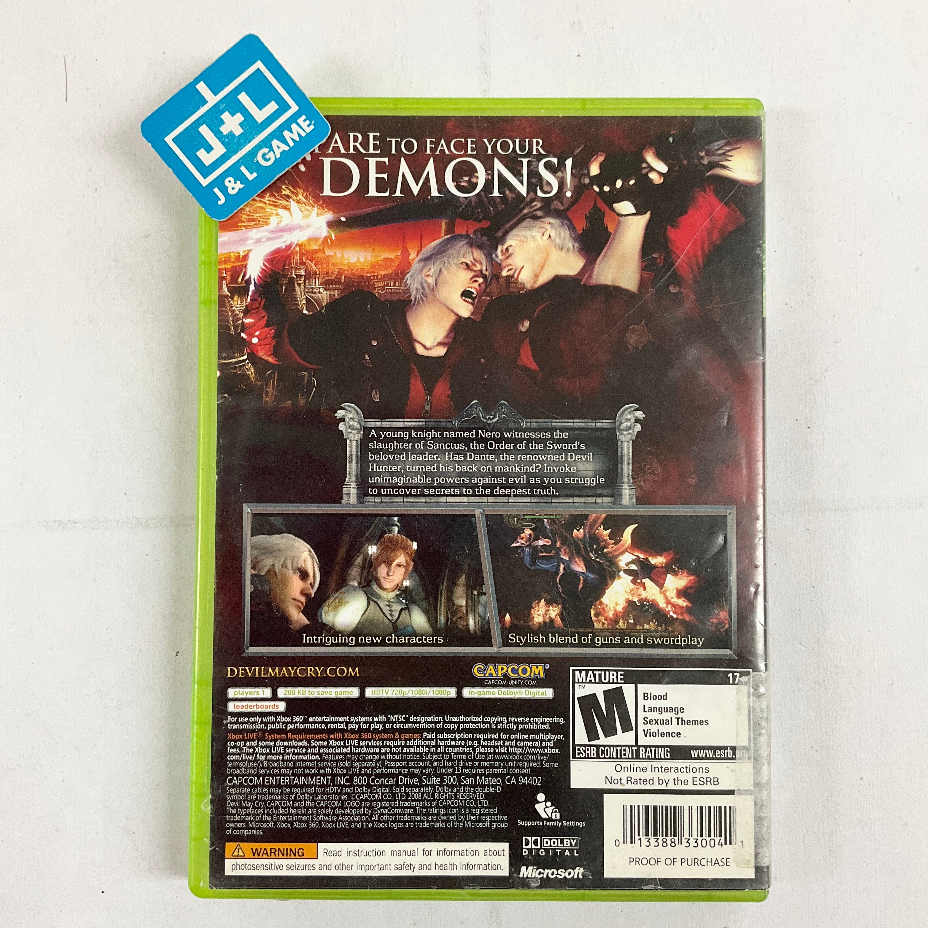 Devil May Cry 4 - Xbox 360 [Pre-Owned] Video Games Capcom   
