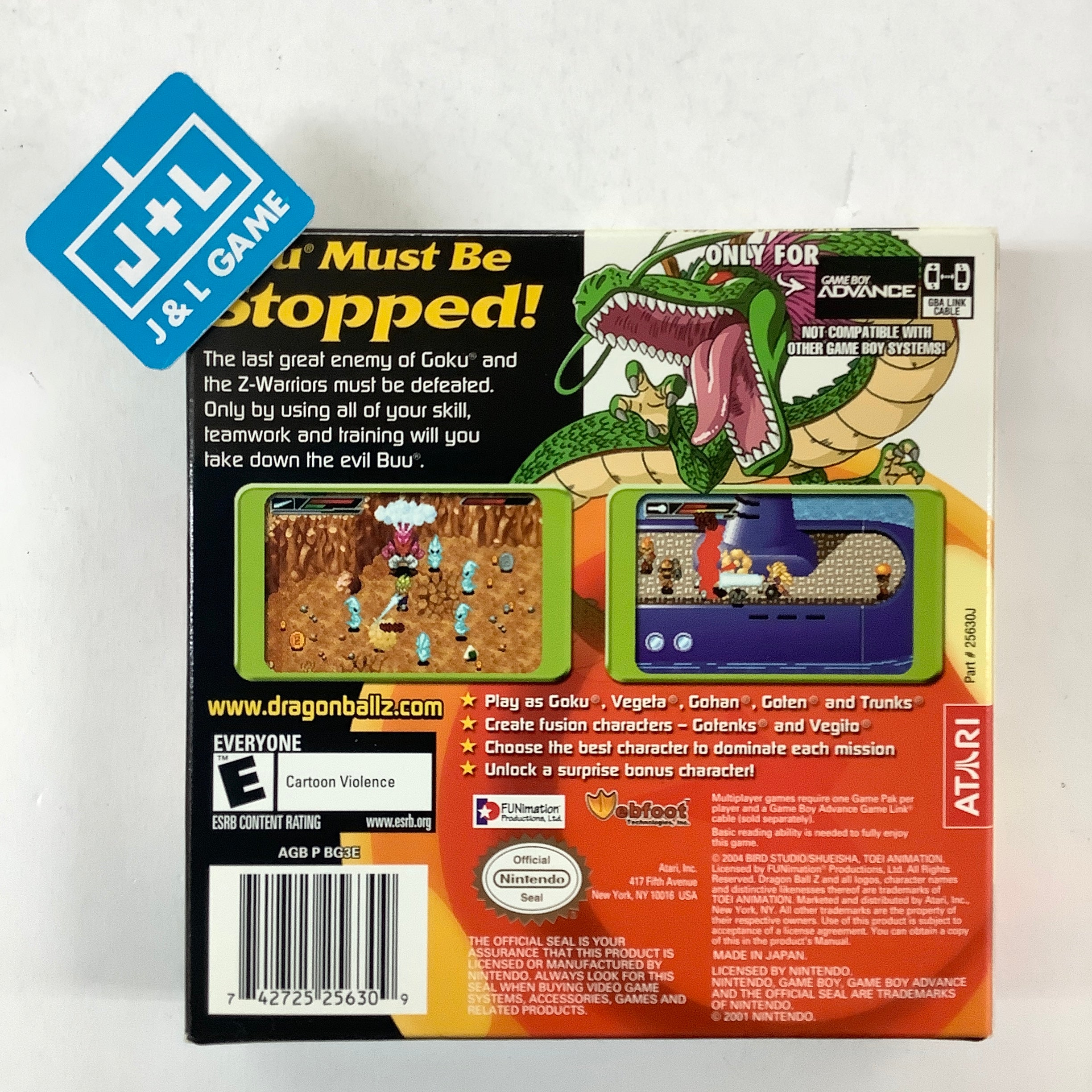 Dragon Ball Z: Buu's Fury - (GBA) Game Boy Advance [Pre-Owned] Video Games Atari SA   
