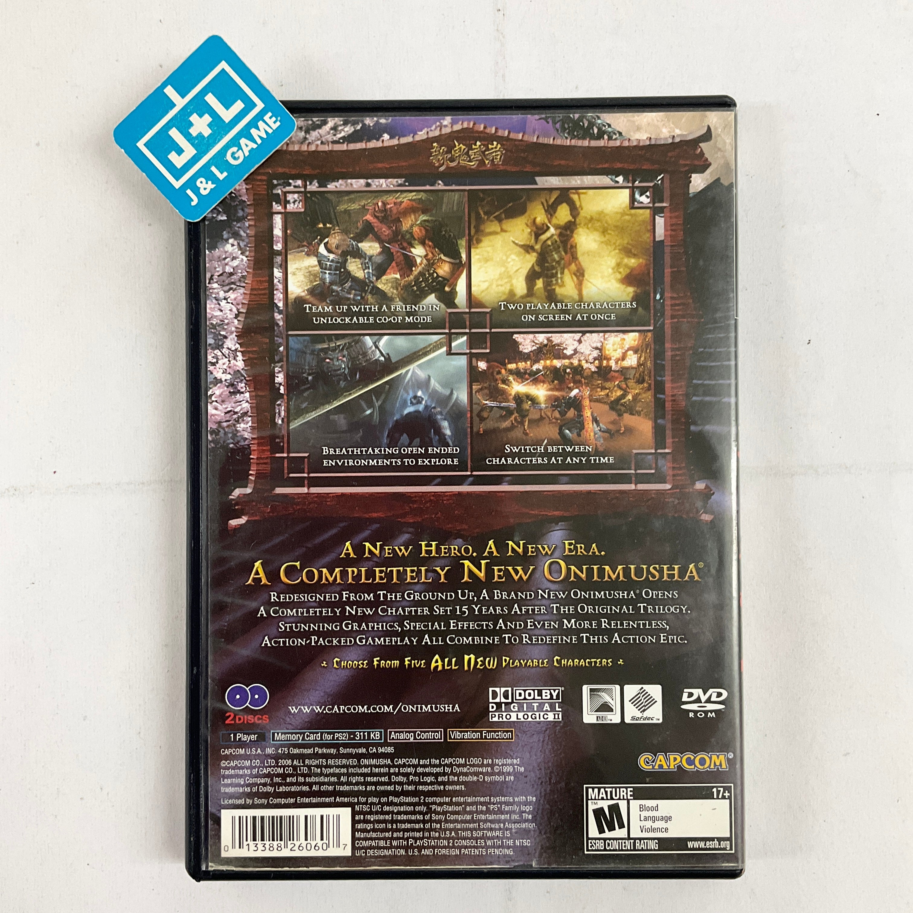 Trader Games - ONIMUSHA DAWN OF DREAMS SONY PLAYSTATION 2 (PS2) PAL-FR Trader Games - ONIMUSHA DAWN OF DREAMS SONY PLAYSTATION 2 (PS2) PAL-FR