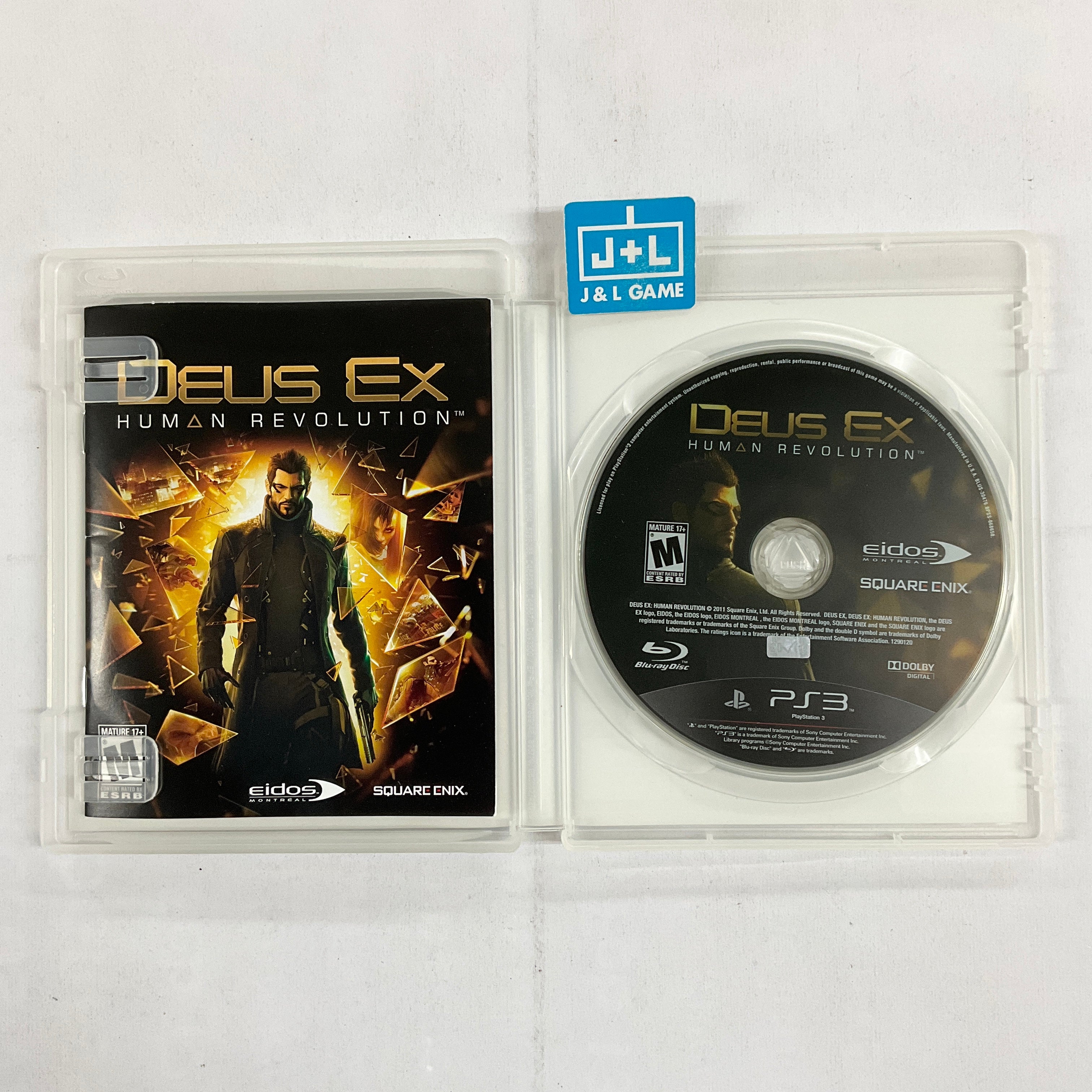 Deus Ex: Human Revolution - (PS3) PlayStation 3 [Pre-Owned] Video Games Square Enix   