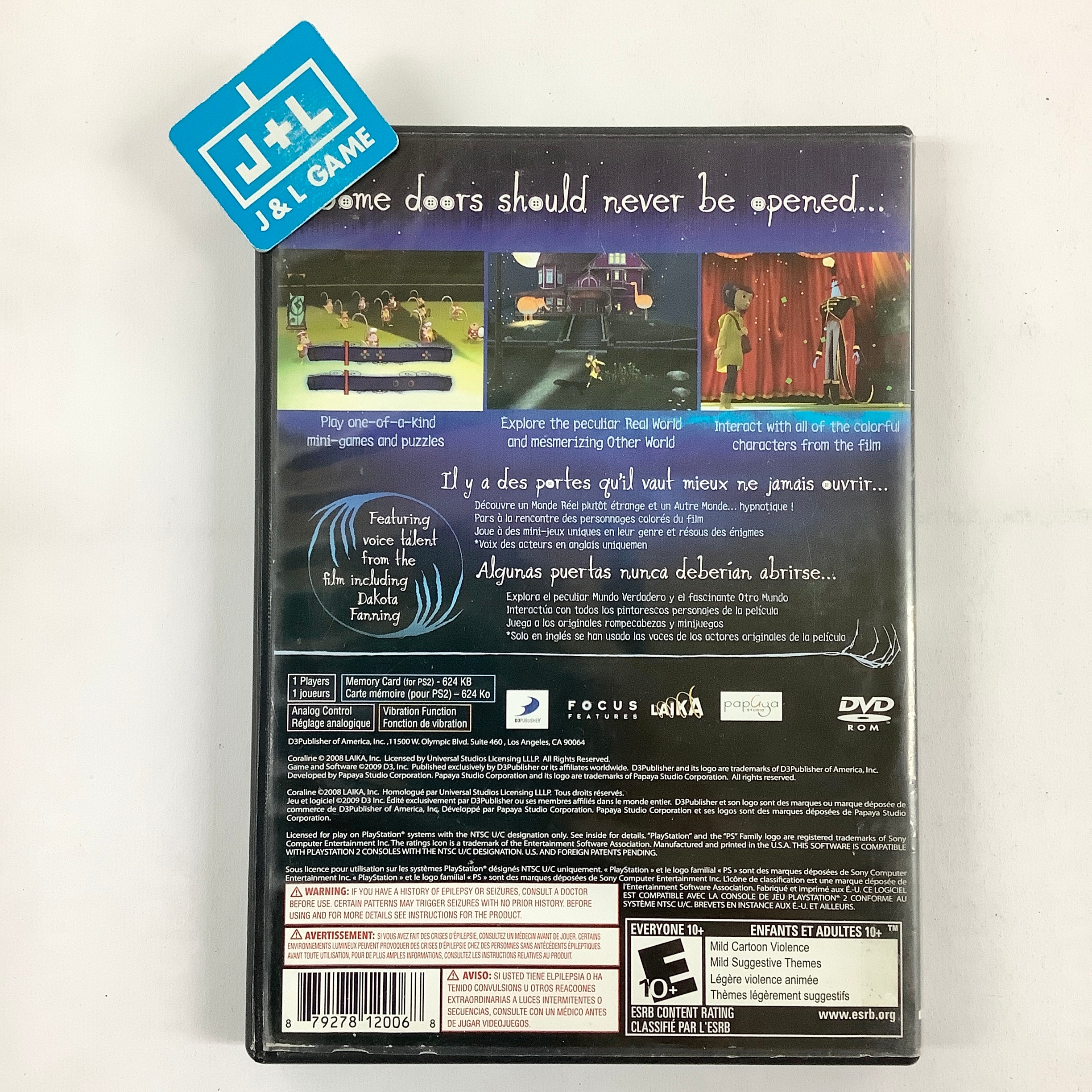 Coraline - (PS2) PlayStation 2 [Pre-Owned] Video Games D3Publisher   