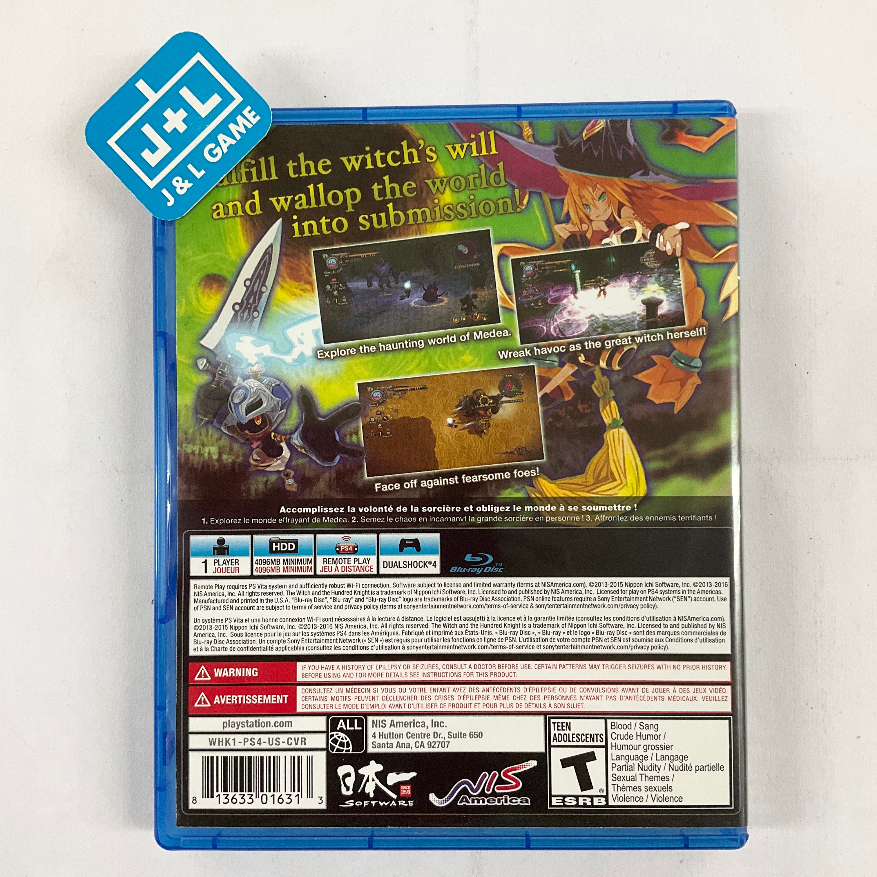 The Witch and the Hundred Knight: Revival Edition - (PS4) PlayStation 4 [Pre-Owned] Video Games NIS America   