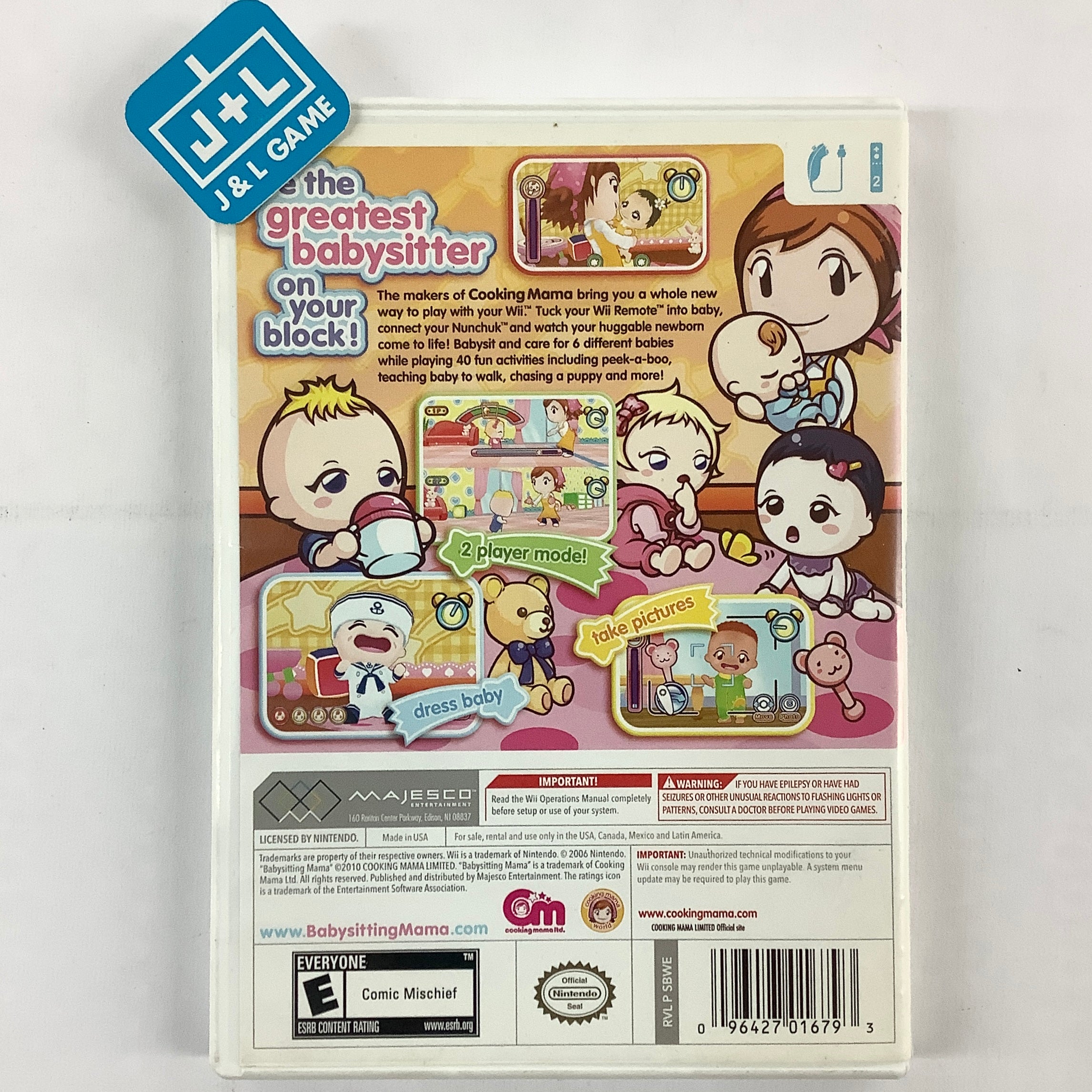 Babysitting Mama (Game Only) - Nintendo Wii [Pre-Owned] Video Games Majesco   