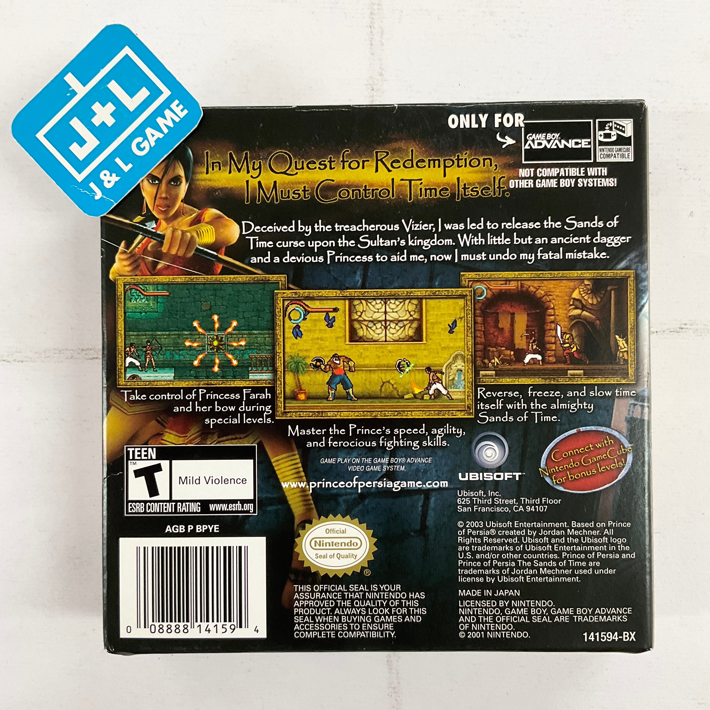 Prince of Persia: The Sands of Time - (GBA) Game Boy Advance [Pre-Owned] Video Games Ubisoft   