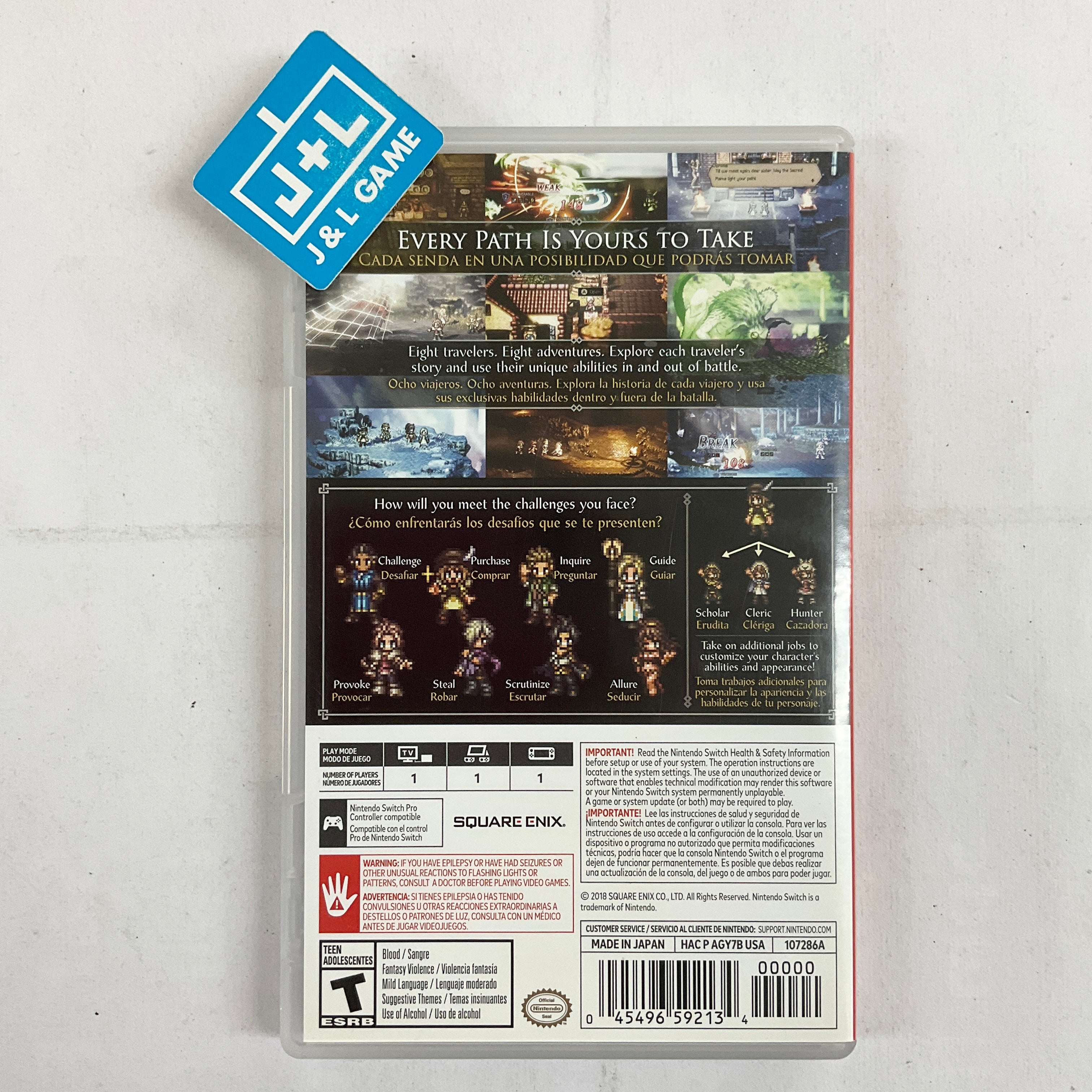 Octopath Traveler - (NSW) Nintendo Switch [Pre-Owned] Video Games Square Enix   