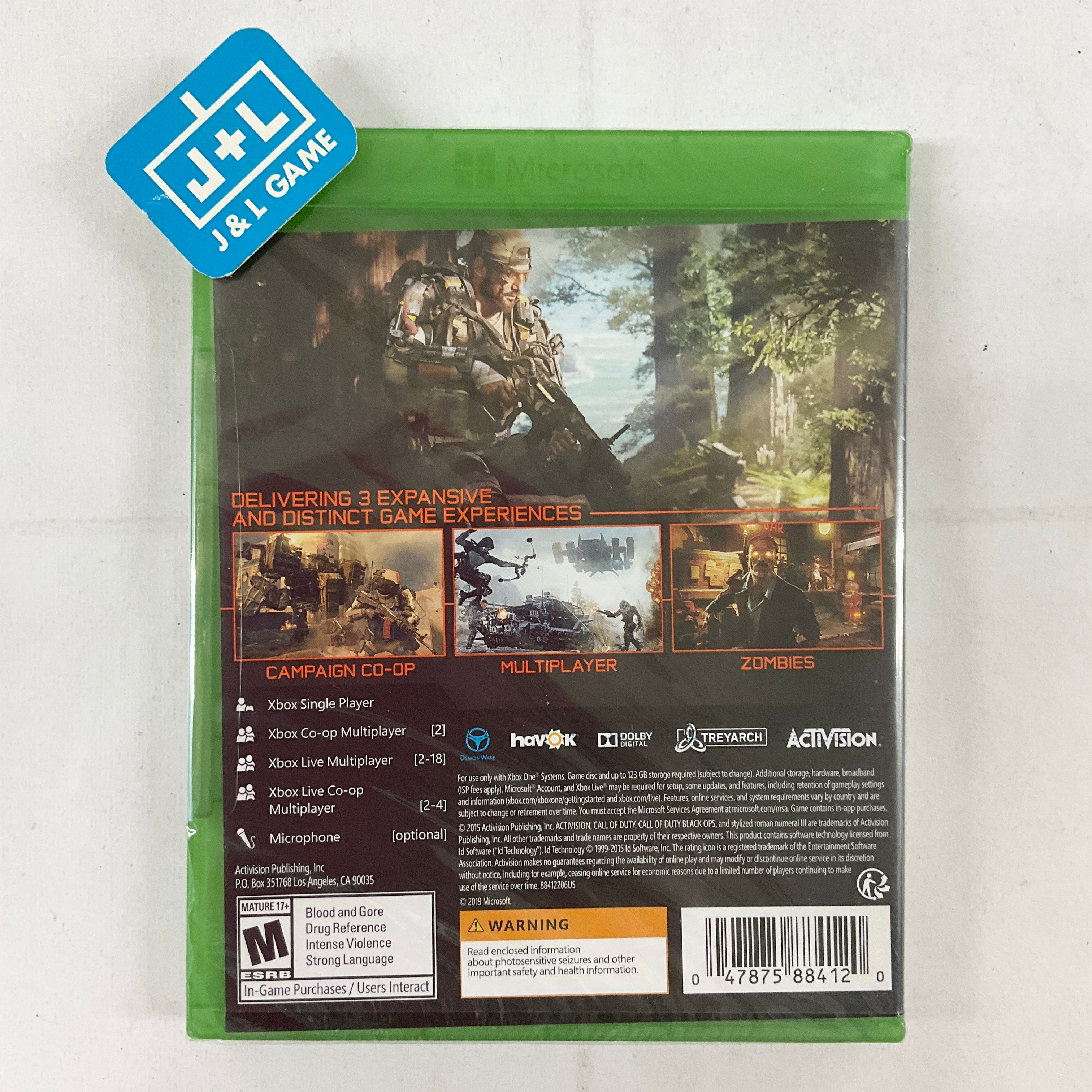 Call of Duty: Black Ops III - (XB1) Xbox One Video Games Activision   