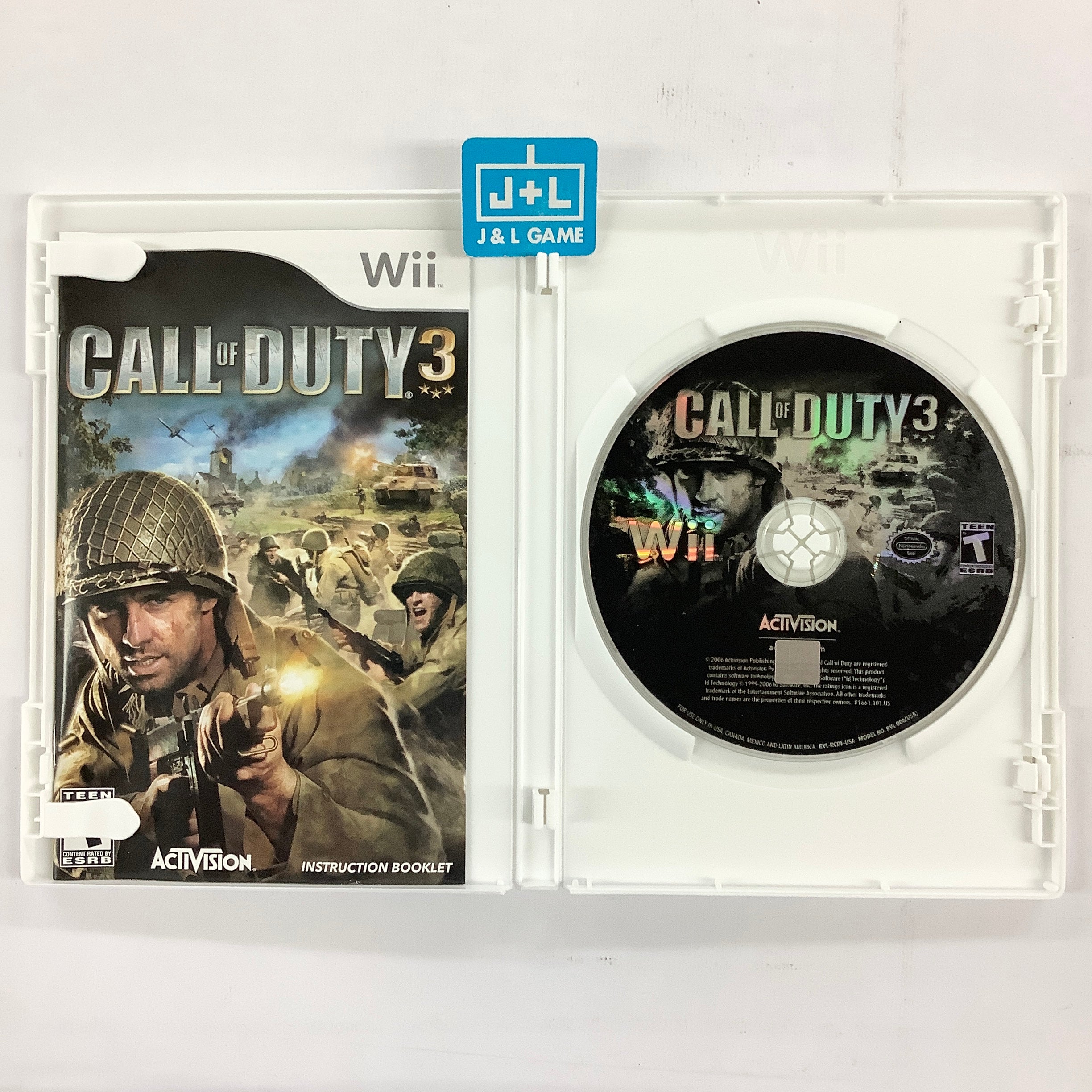 Call of Duty 3 - Nintendo Wii [Pre-Owned] Video Games Activision   