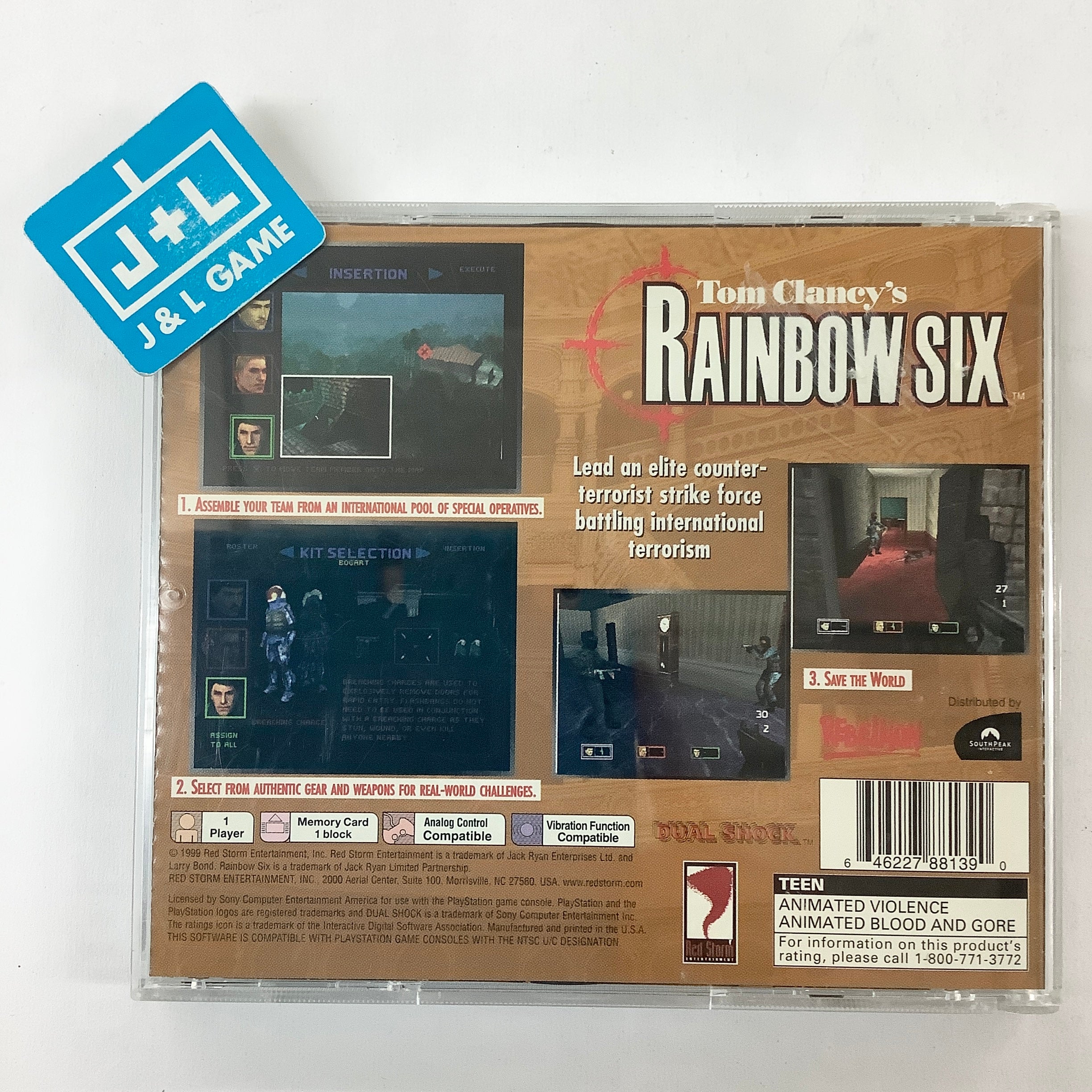 Tom Clancy's Rainbow Six - (PS1) PlayStation 1 [Pre-Owned] Video Games Red Storm Entertainment   