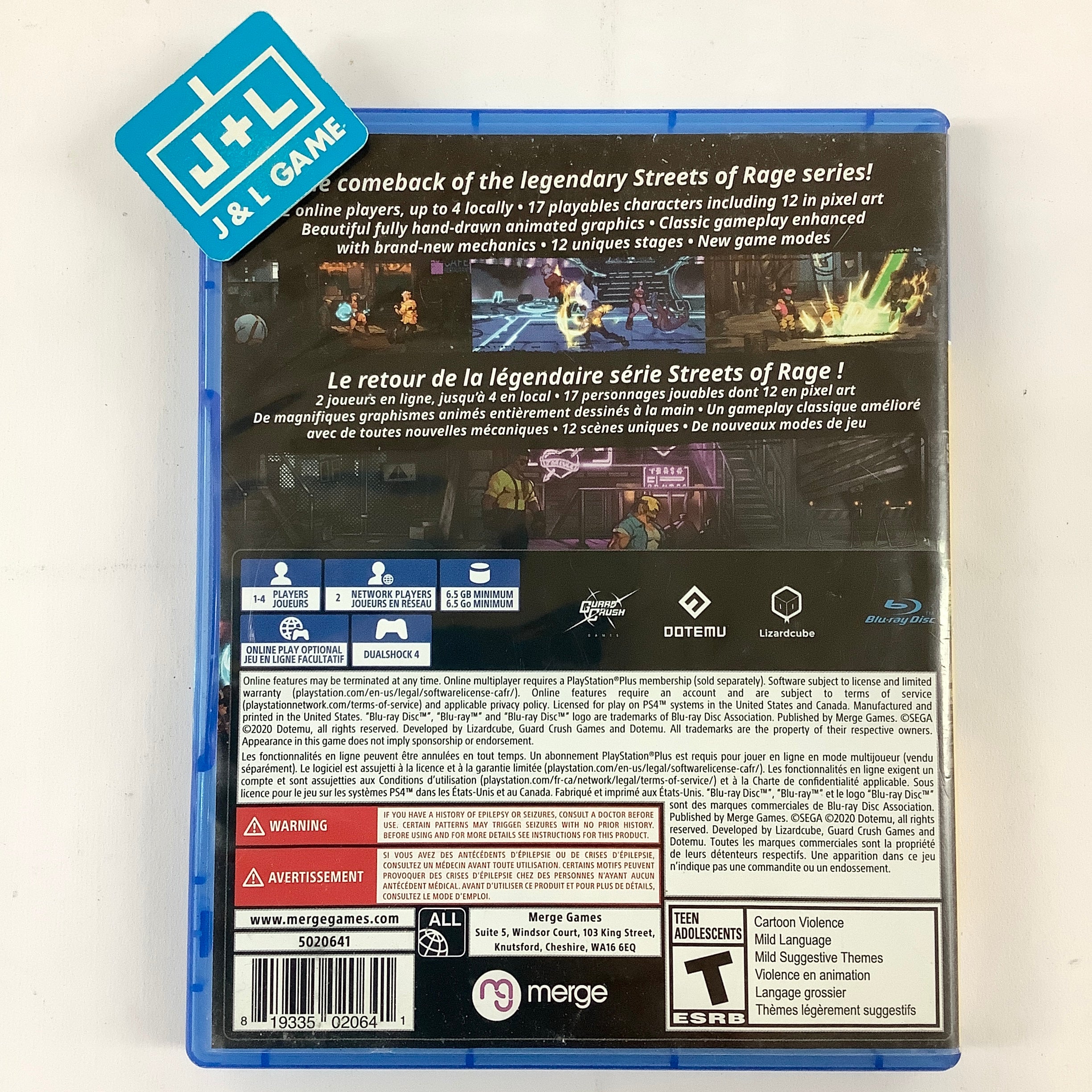 Streets of Rage 4 - (PS4) PlayStation 4 [Pre-Owned] Video Games Merge Games   