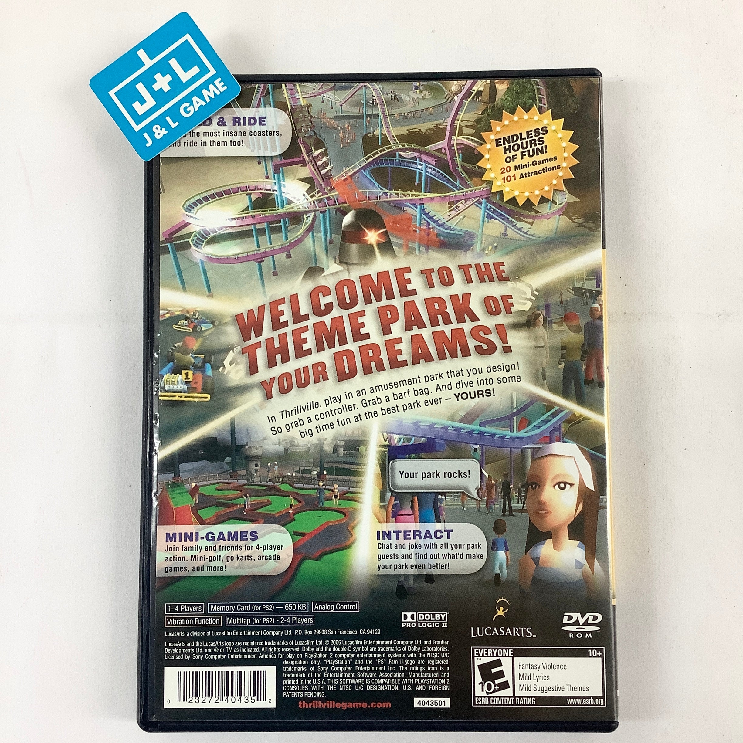 Thrillville - (PS2) PlayStation 2 [Pre-Owned] Video Games LucasArts   