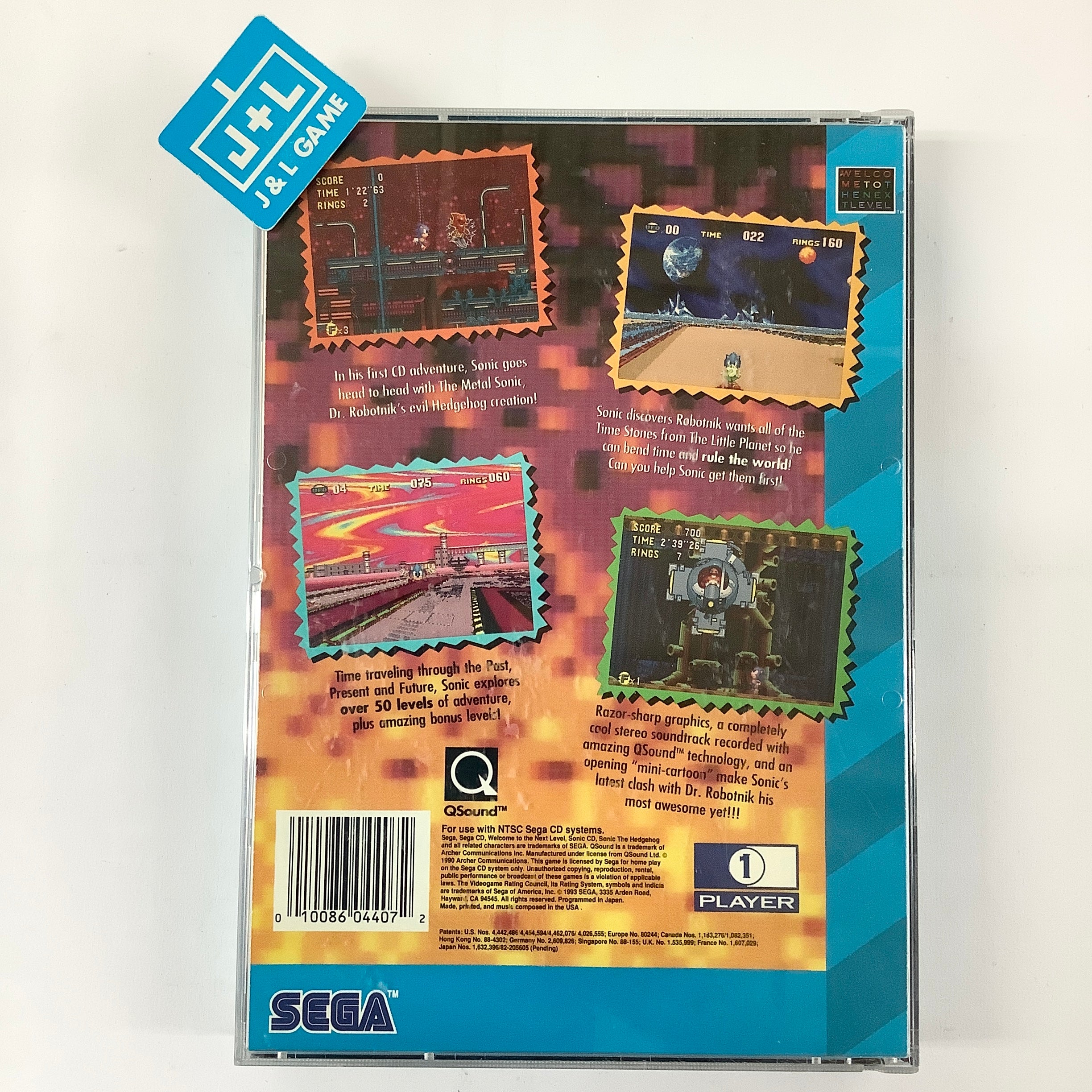 Sonic CD - (SCD) SEGA CD [Pre-Owned] Video Games Sega   