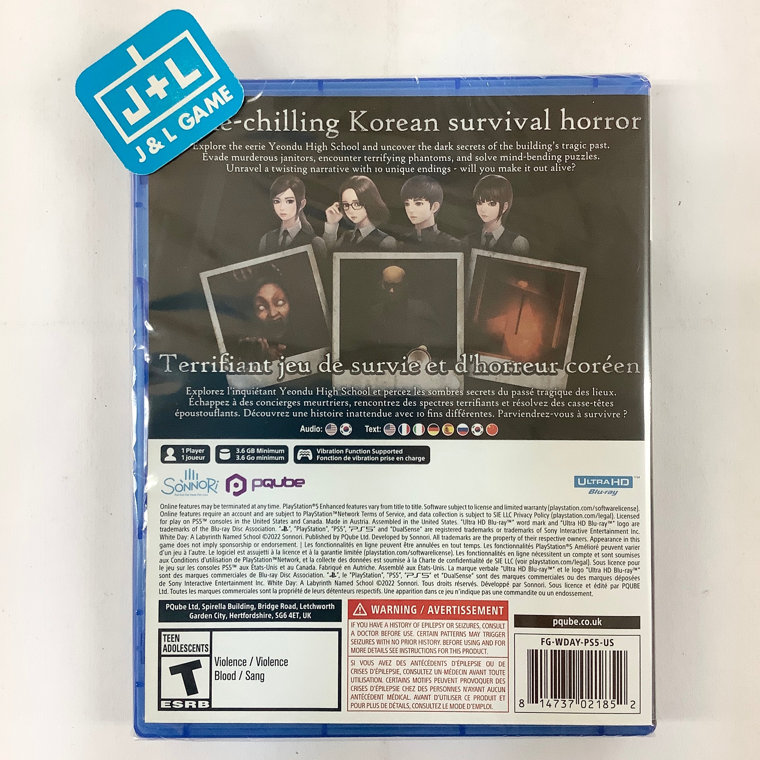 White Day: A Labyrinth Named School - (PS5) PlayStation 5 Video Games PQube   