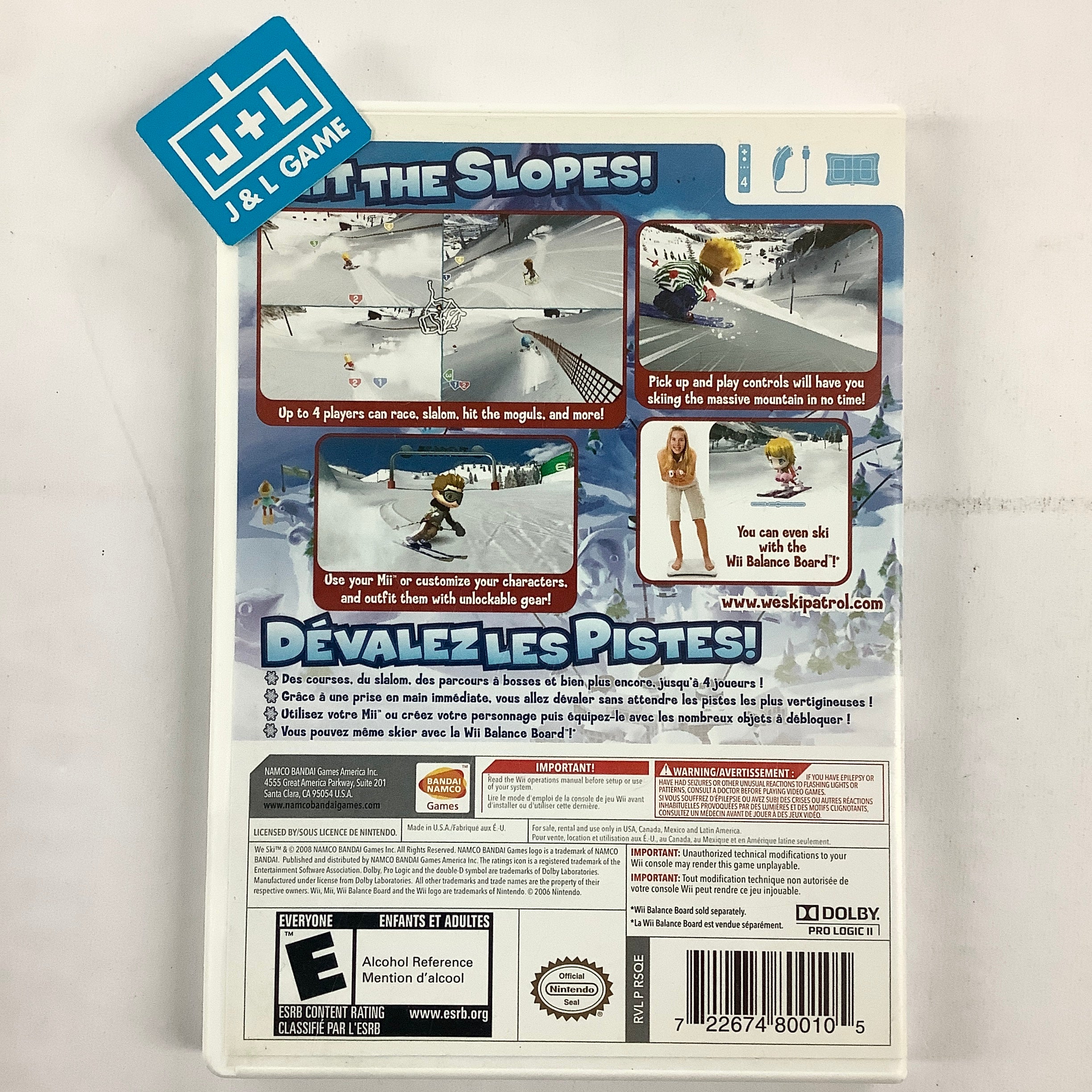 We Ski - Nintendo Wii [Pre-Owned] Video Games BANDAI NAMCO Entertainment   