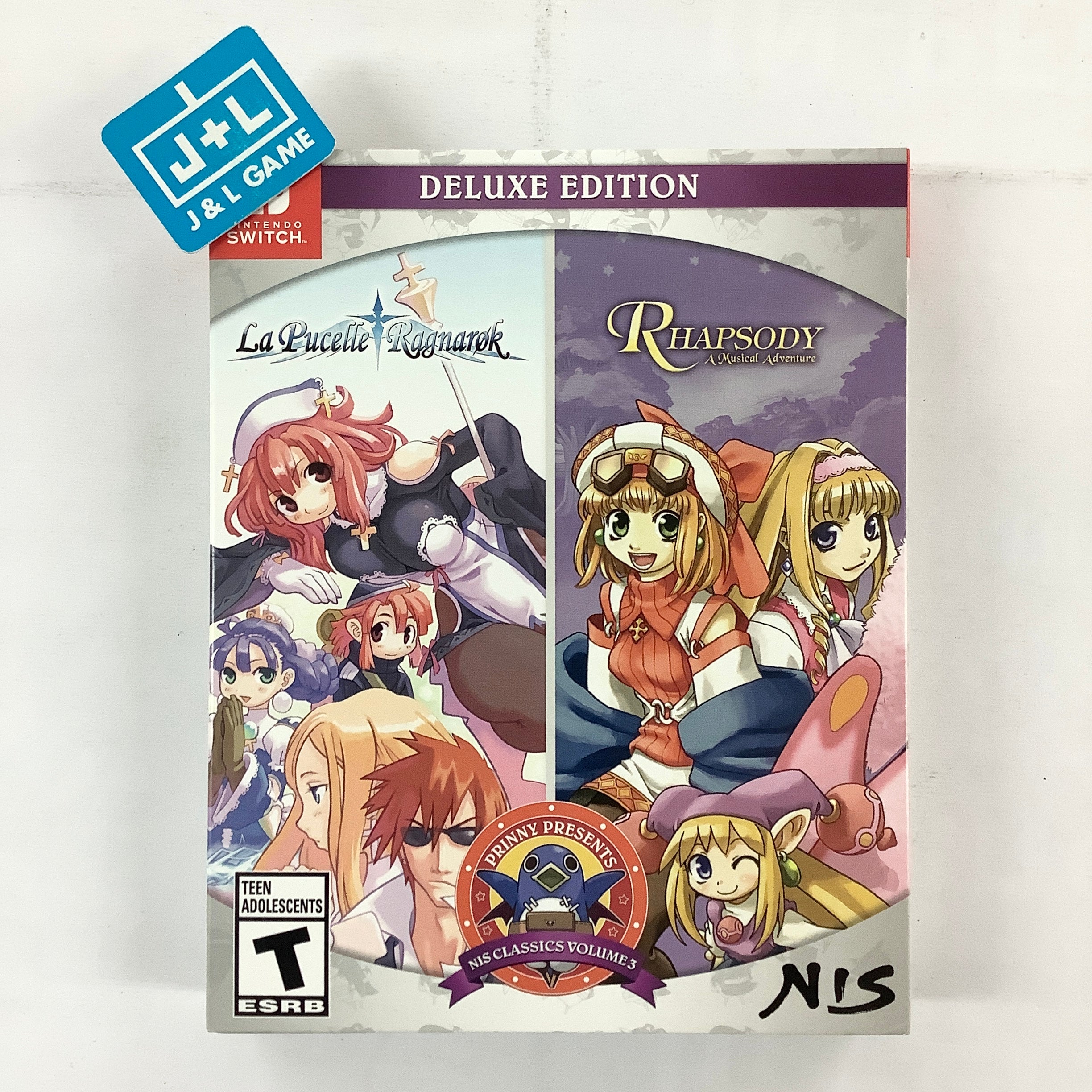 Prinny Presents NIS Classics Volume 3: La Pucelle: Ragnarok / Rhapsody: A Musical Adventure Deluxe Edition - (NSW) Nintendo Switch  [UNBOXING] Video Games NIS America   