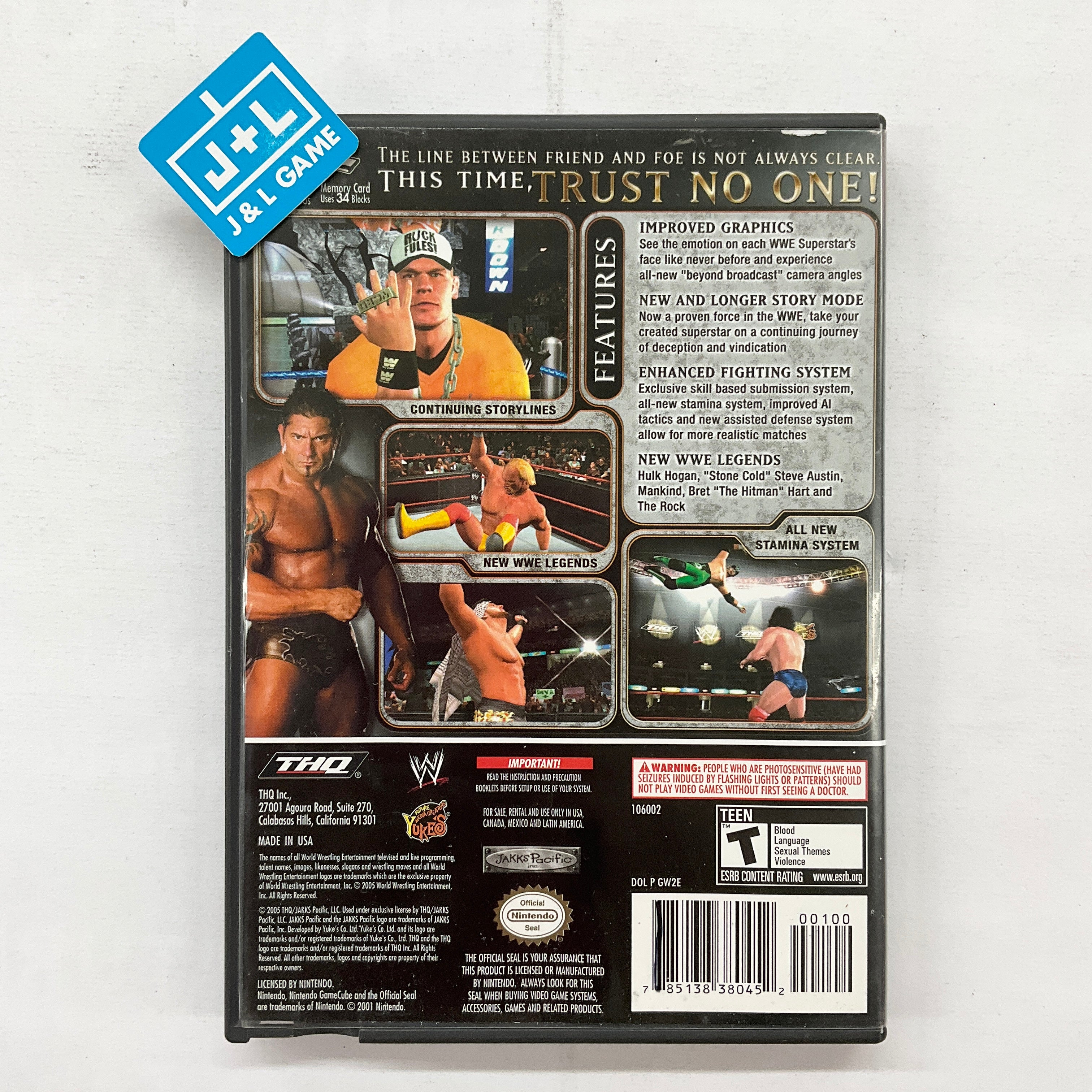 WWE Day of Reckoning 2 - (GC) Gamecube [Pre-Owned] Video Games THQ   