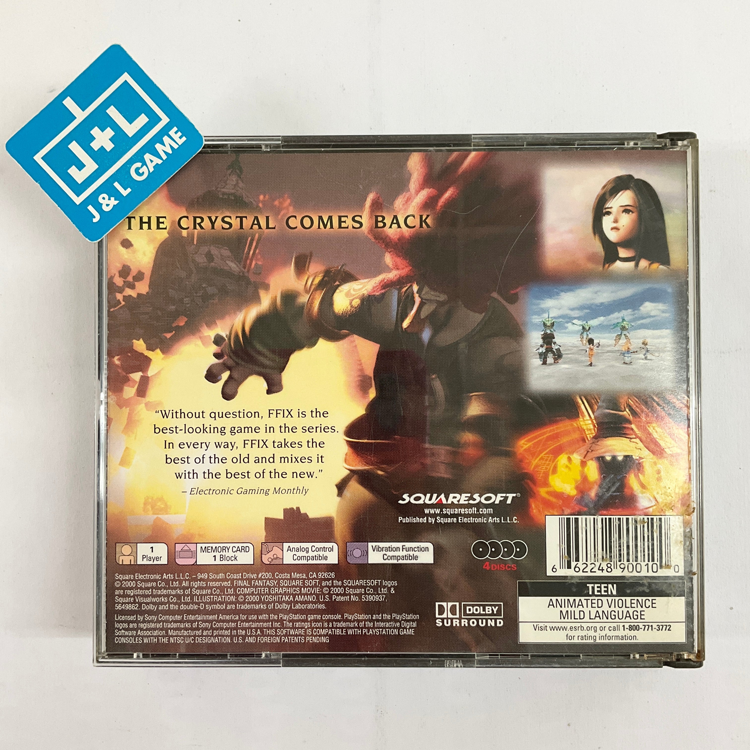 Final Fantasy IX - (PS1) PlayStation 1 [Pre-Owned] Video Games SquareSoft   
