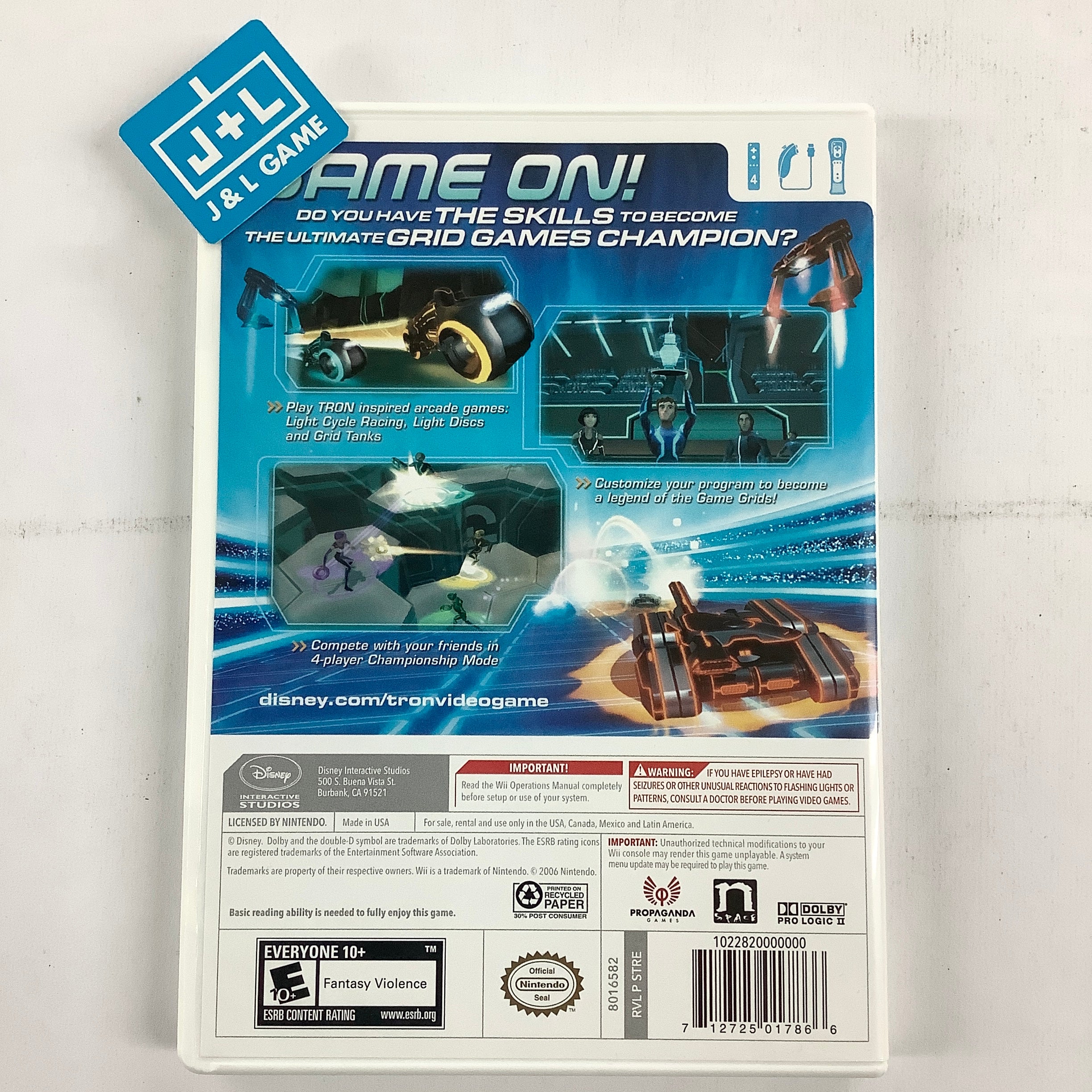 TRON: Evolution - Battle Grids - Nintendo Wii [Pre-Owned] Video Games Disney Interactive Studios   