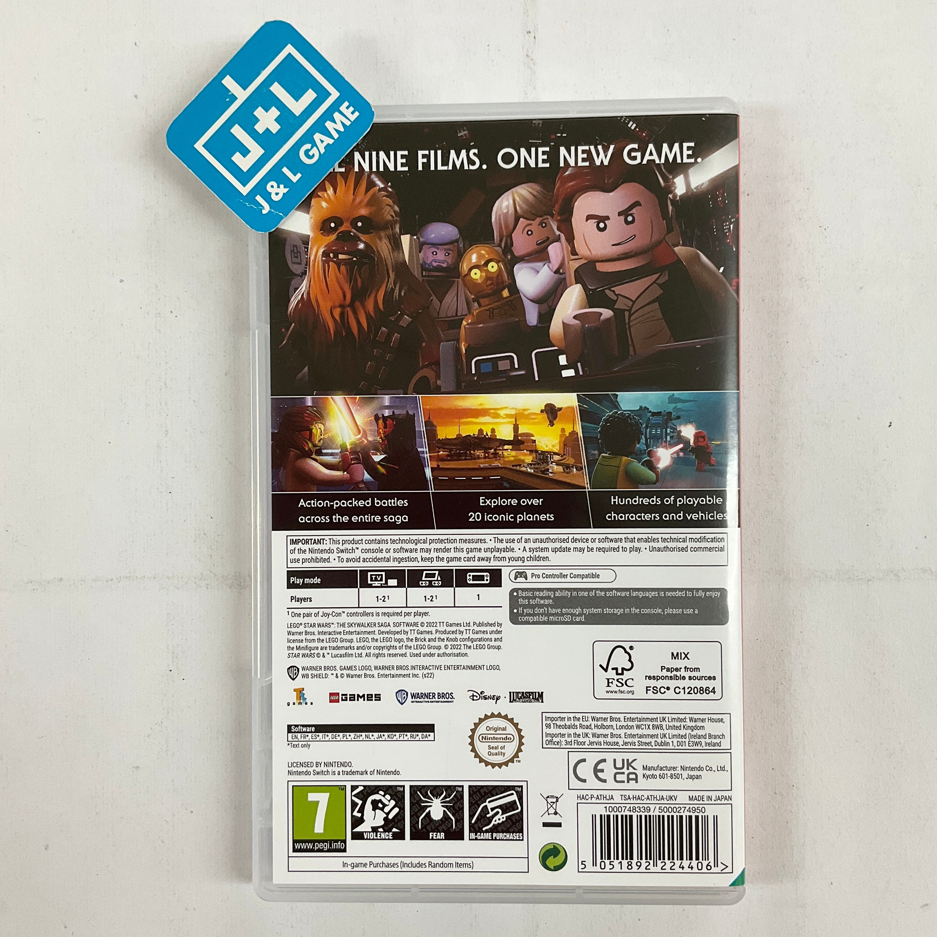 Lego Star Wars: The Skywalker Saga - (NSW) Nintendo Switch [Pre-Owned] (European Import) Video Games WB Games   