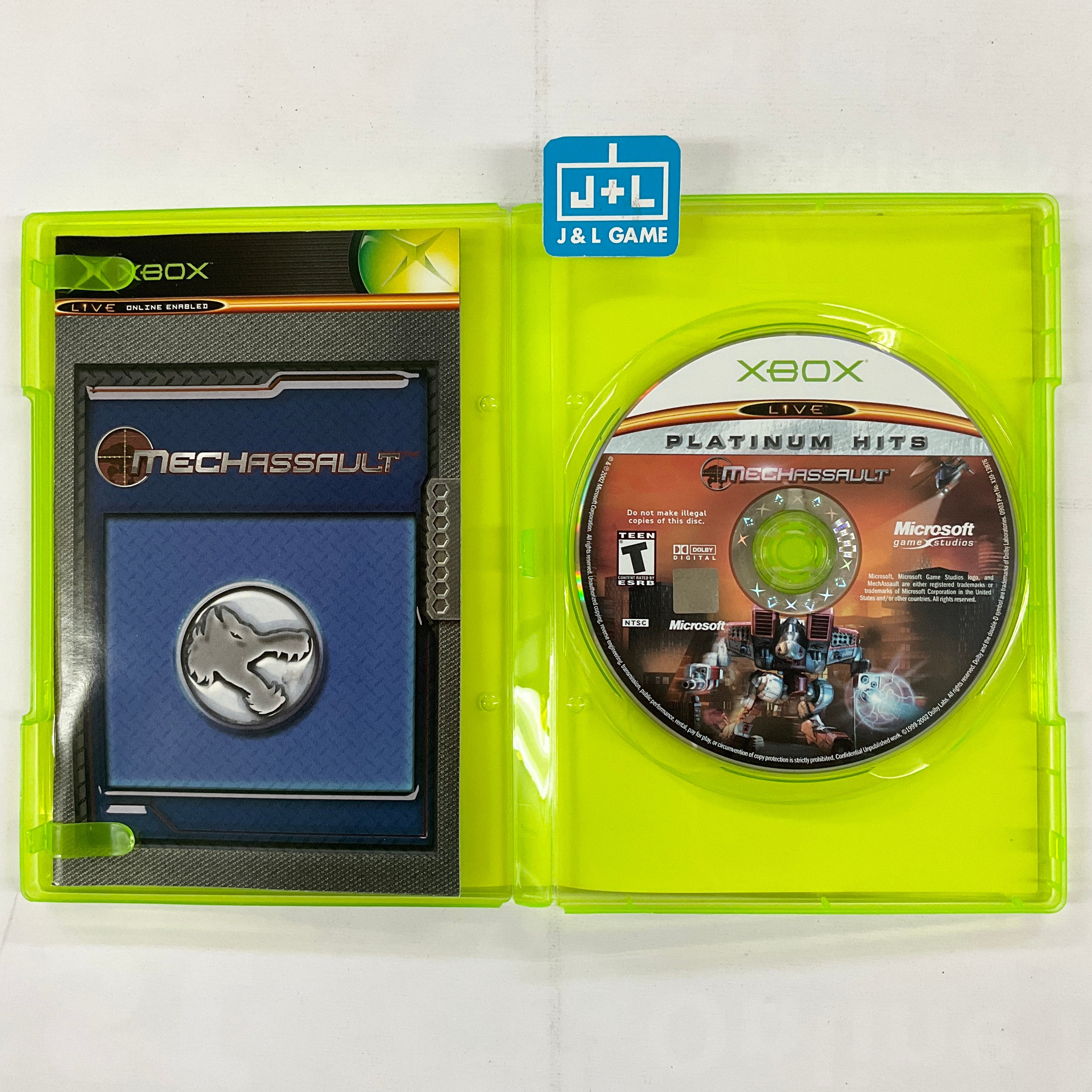 MechAssault (Platinum Hits) - (XB) Xbox [Pre-Owned] Video Games Microsoft Game Studios   