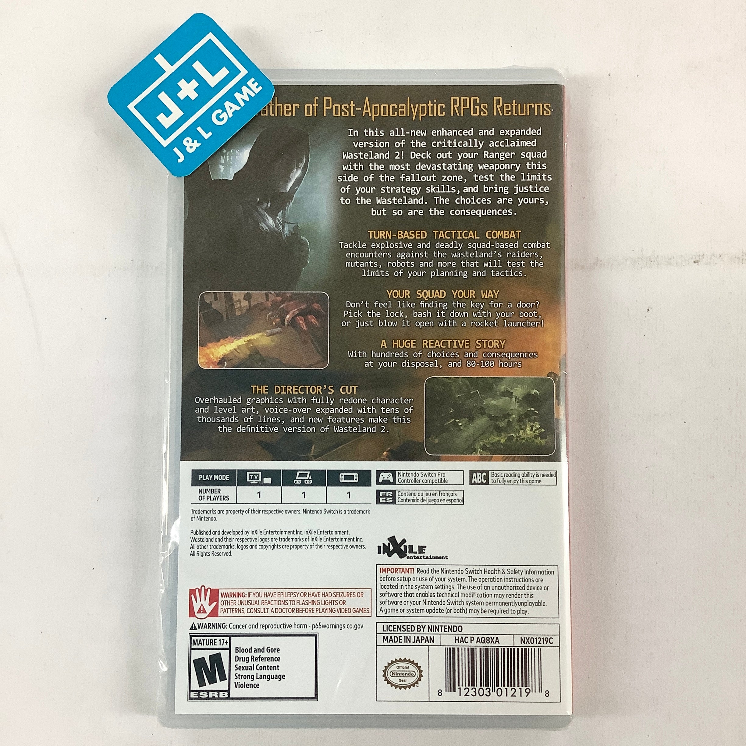 Wasteland 2 Director's Cut - (NSW) Nintendo Switch Video Games InXile Entertainment   