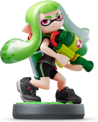 Inkling Girl (Lime Green) (Splatoon series) - Nintendo WiiU Amiibo Amiibo Nintendo   