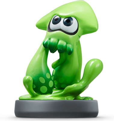 Inkling Squid (Green) (Splatoon series) - Nintendo WiiU Amiibo (Japanese Import) Amiibo Nintendo   