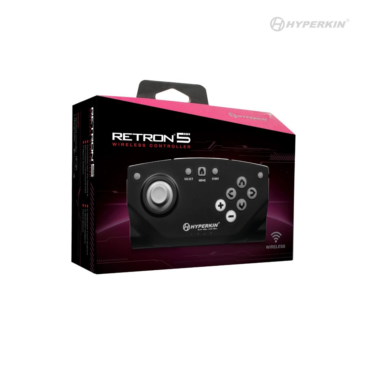 Hyperkin Retron 5 Wireless Controller (Black) - (SNES) Super Nintendo Accessories Hyperkin Inc.   