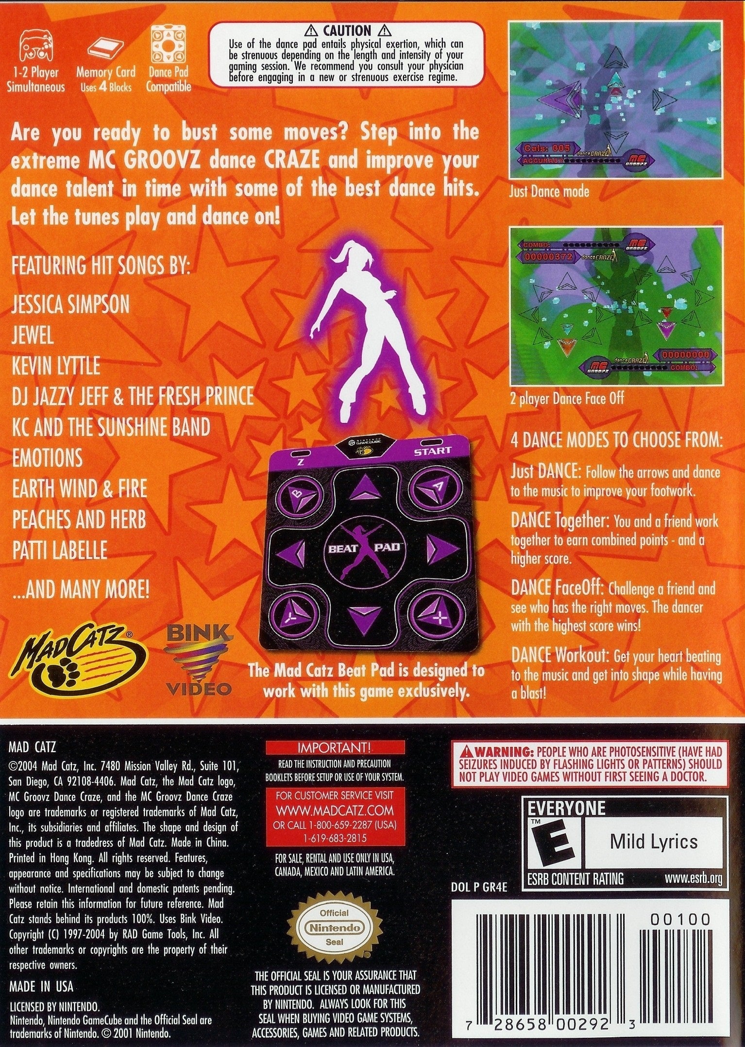 MC Groovz Dance Craze - (GC) GameCube [Pre-Owned] Video Games Mad Catz   