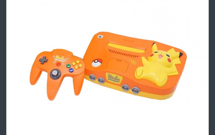 Nintendo 64 Hardware Console (Pikachu Edition) (Orange and Yellow) - (N64) Nintendo 64 (Japanese Import) [Pre-Owned] CONSOLE Nintendo   