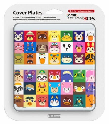 New Nintendo 3DS Cover Plates No.068 (Animal Crossing Tiles) - New Nintendo 3DS (Japanese Import) Accessories Nintendo   