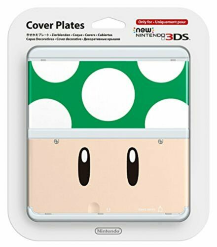 New Nintendo 3DS Cover Plates No.020 (Green Mushroom) - New Nintendo 3DS (Japanese Import) Accessories Nintendo   