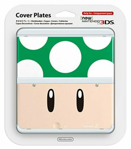 New Nintendo 3DS Cover Plates No.020 (Green Mushroom) - New Nintendo 3DS (Japanese Import) Accessories Nintendo   