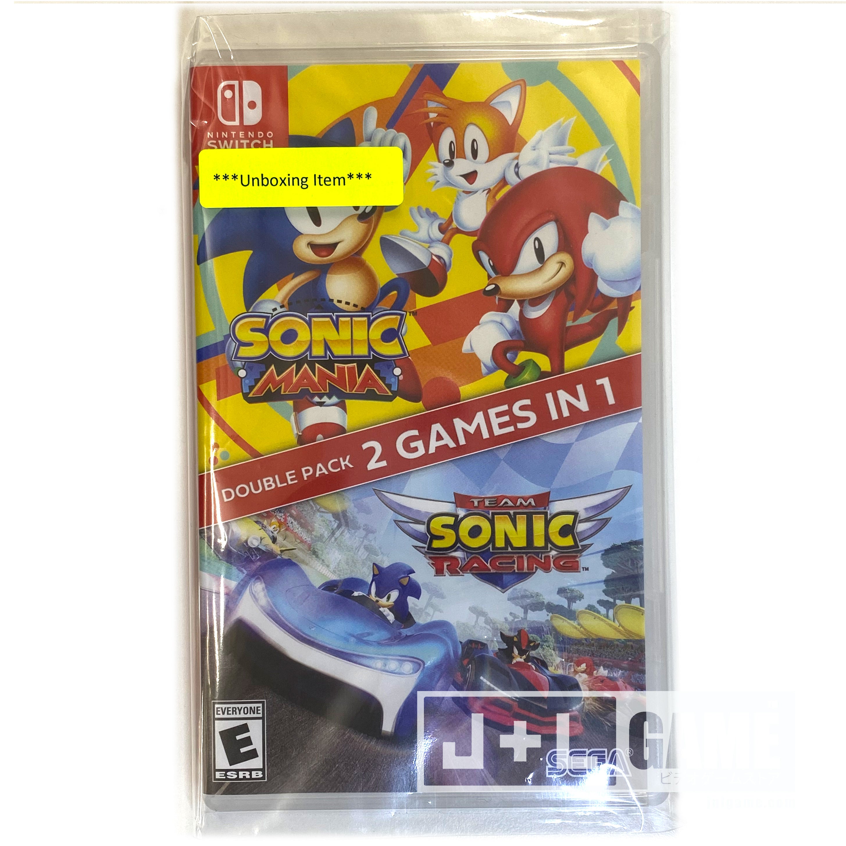Sonic Mania + Team Sonic Racing Double Pack - (NSW) Nintendo Switch [UNBOXING] Video Games SEGA   