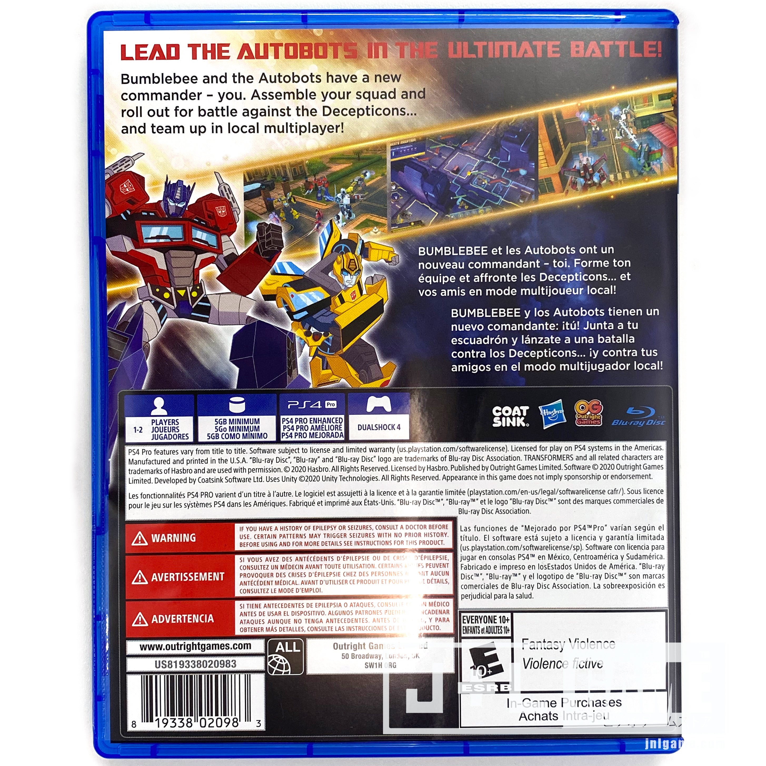Transformers: Battlegrounds - (PS4) PlayStation 4 [UNBOXING] Video Games Outright Games   