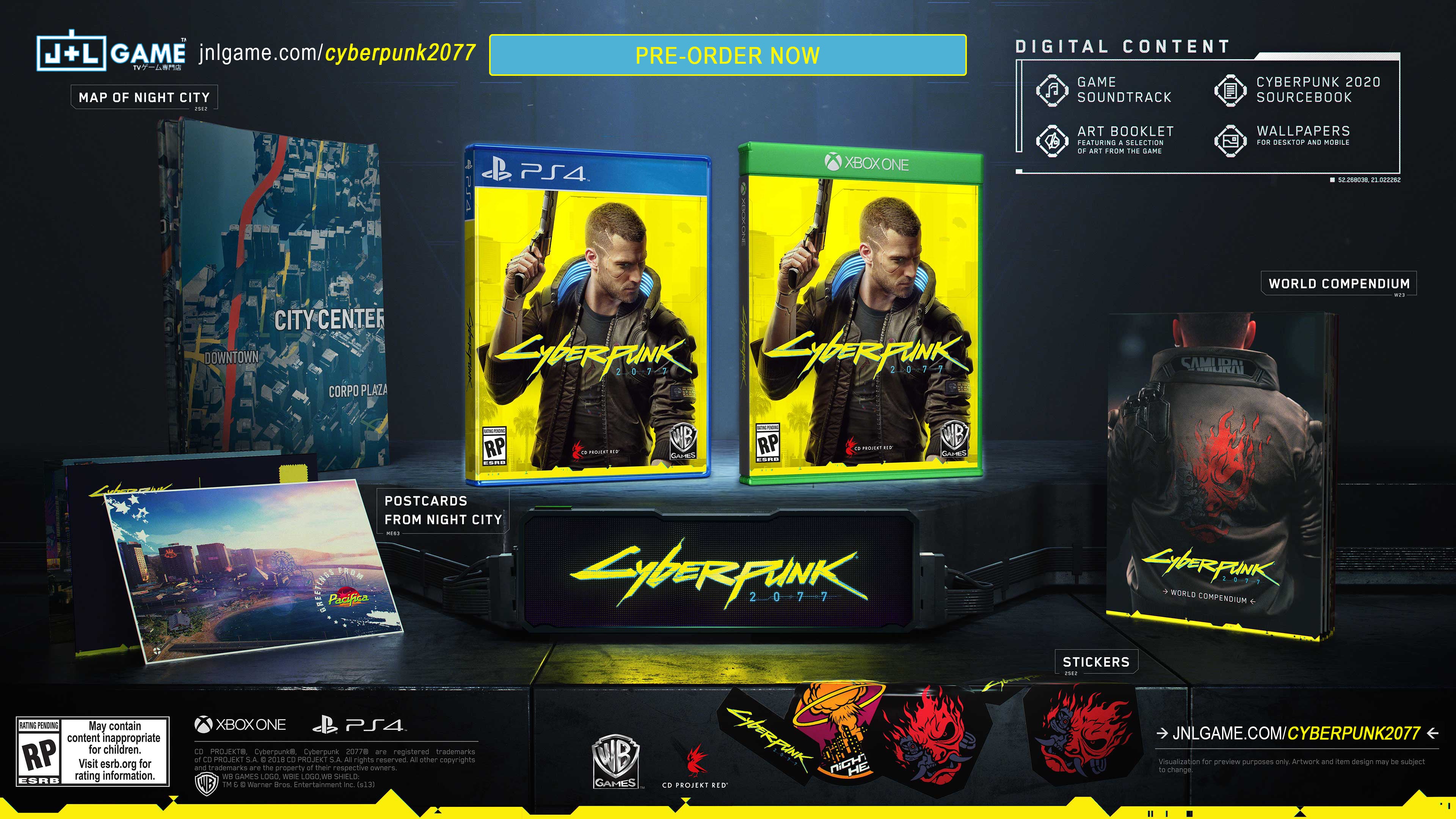 Cyberpunk 2077 - (PS4) PlayStation 4 Video Games WB Games   