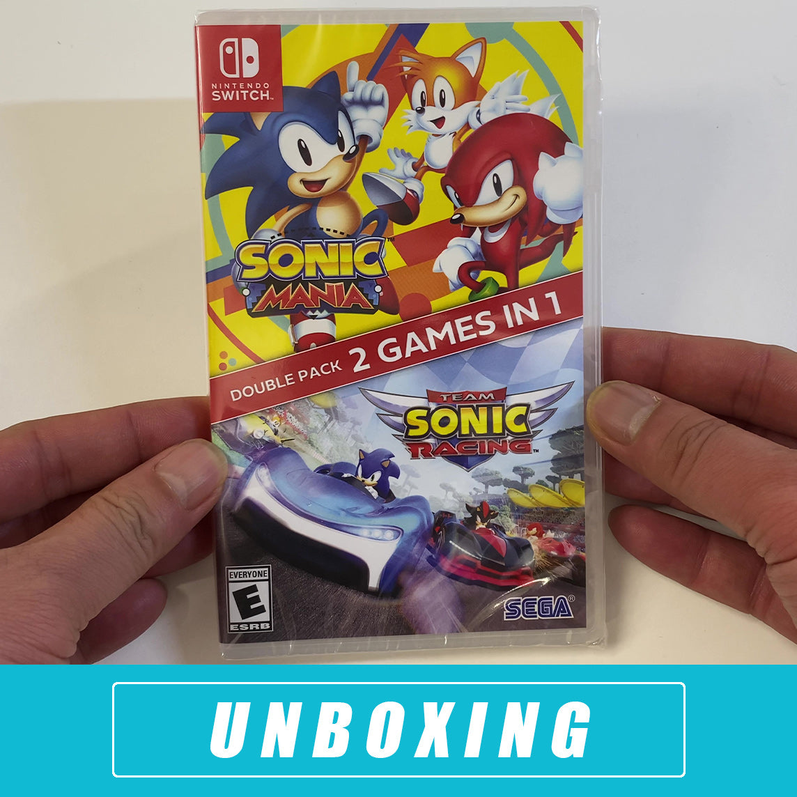 Sonic Mania + Team Sonic Racing Double Pack - (NSW) Nintendo Switch [UNBOXING] Video Games SEGA   